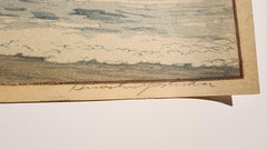 Fuji Yama de Miho, Sello Jizuri, Grabado xilográfico japonés
