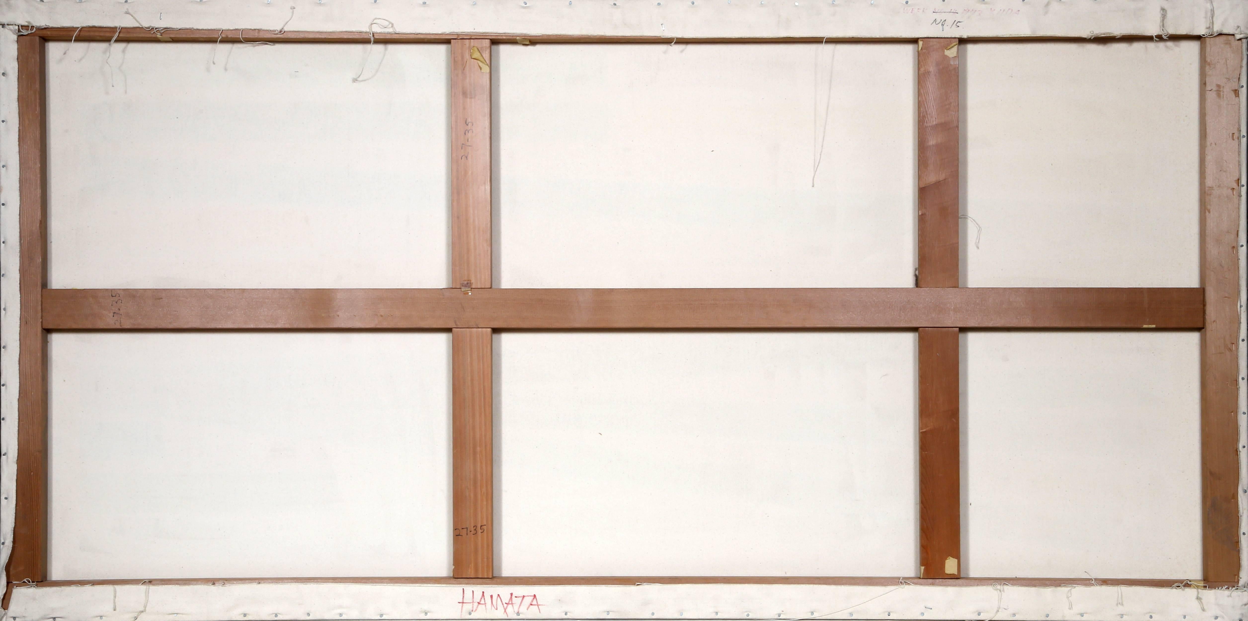Ritorno a casa - Kikokusuru, dipinto minimalista di Iida del 1970 - Painting di Yoshikuni Iida