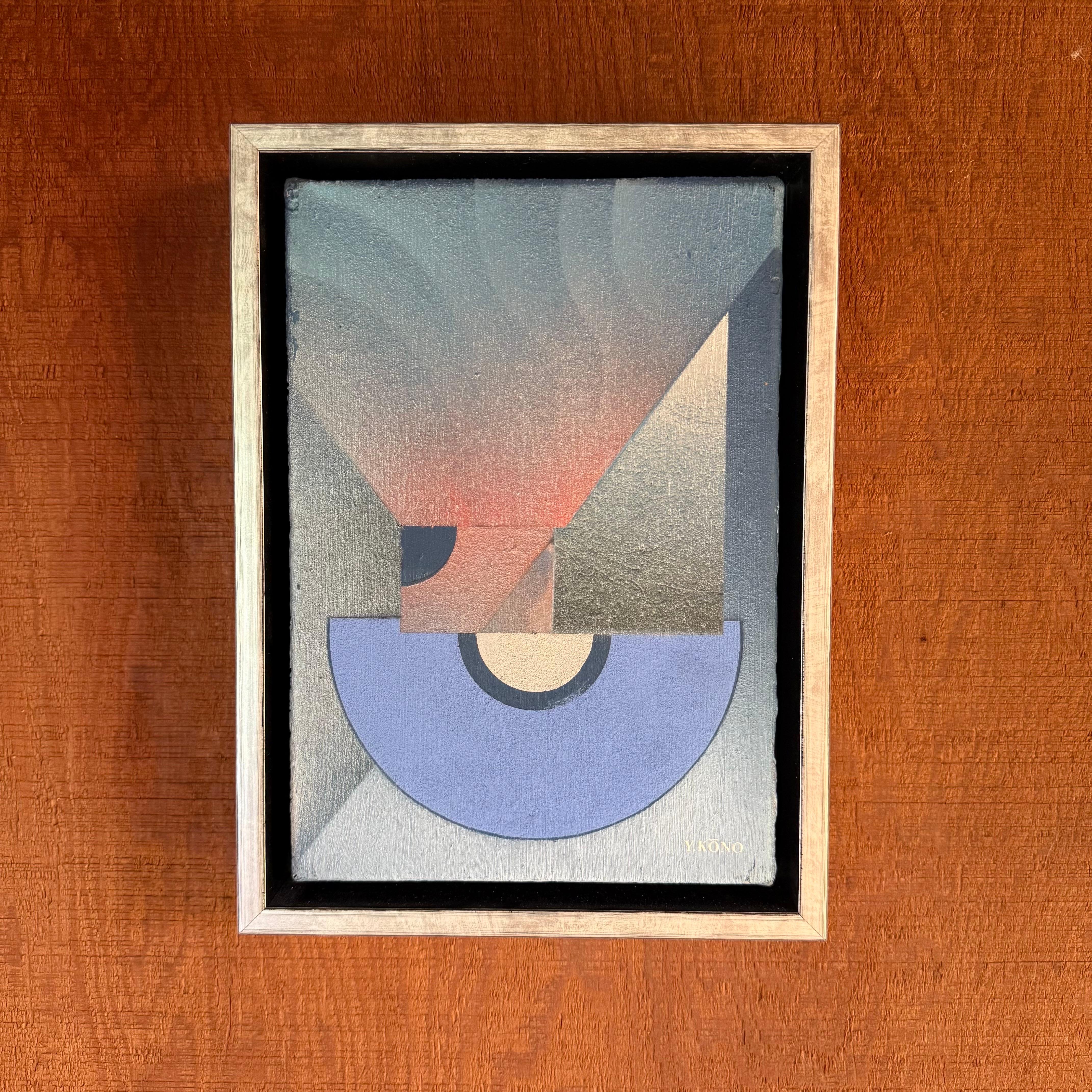Yoshio Kono Abstracto Óleo sobre lienzo c1970s Japón finales del siglo XX en venta