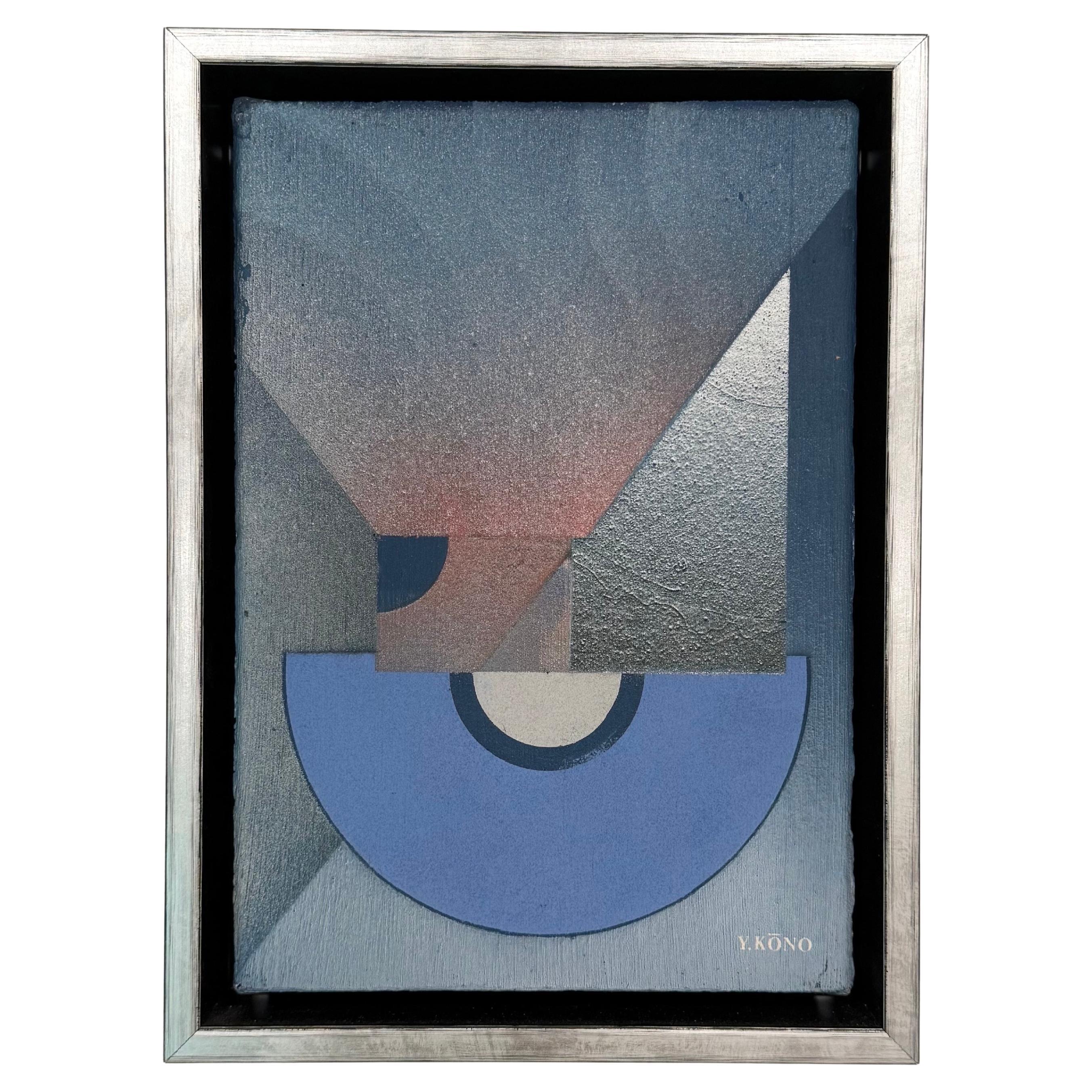 Yoshio Kono Abstracto Óleo sobre lienzo c1970s Japón en venta