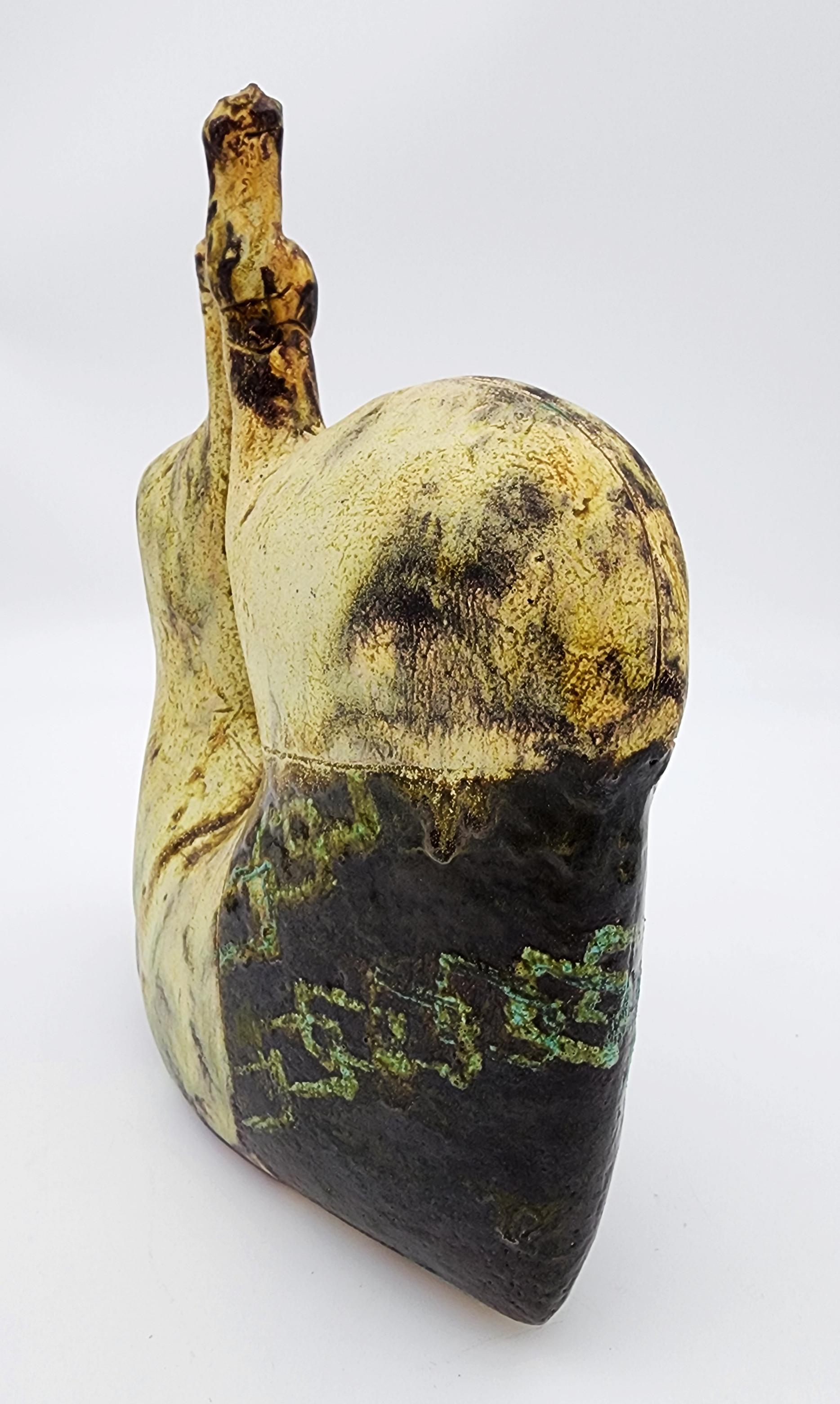 Forma con due cilindri (Arte ceramica, Ceramica artigianale, Forme organiche) - Sculpture di Yoshiro Ikeda