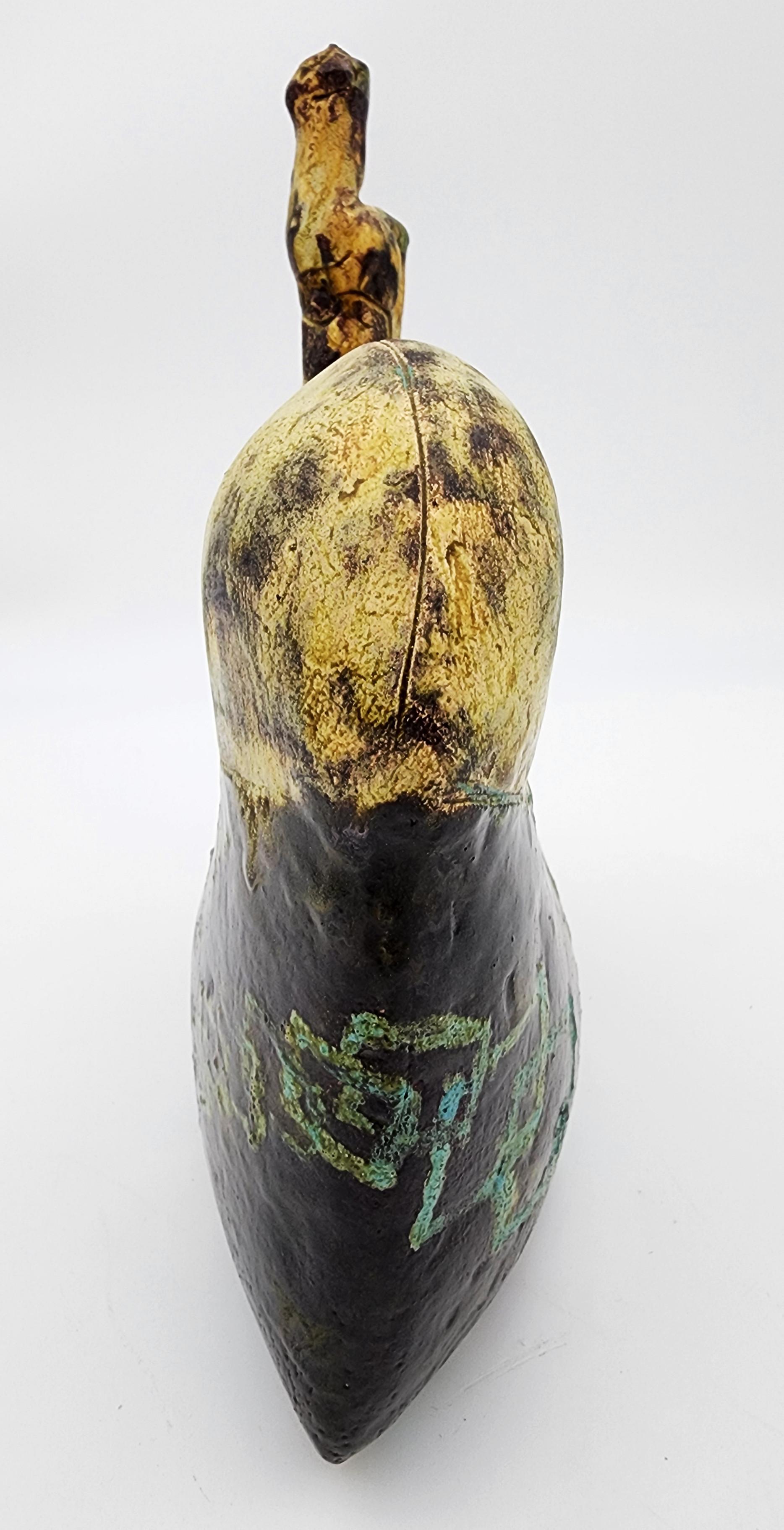 Forma con due cilindri (Arte ceramica, Ceramica artigianale, Forme organiche) - Sculpture Moderno di Yoshiro Ikeda