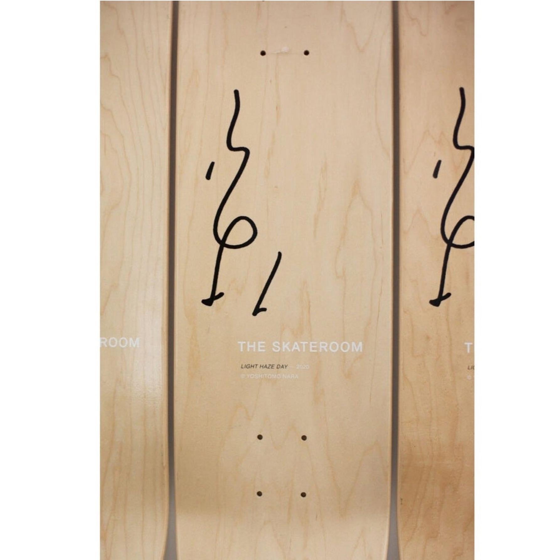 Yoshitomo Nara - Light Haze Days Skateboard Deck (Set of 3) For Sale 1