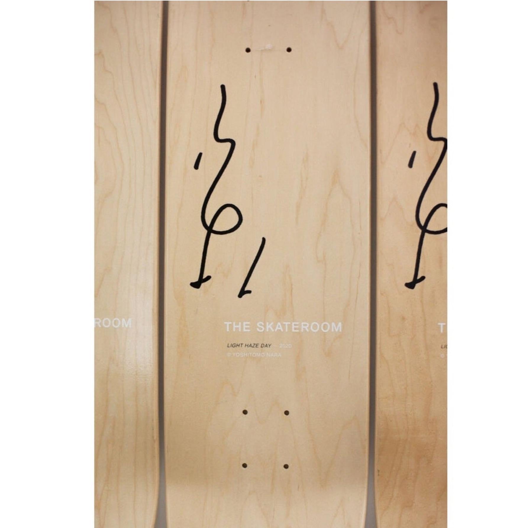 Yoshitomo Nara - Light Haze Days Skateboard Deck (Set of 3) For Sale 2