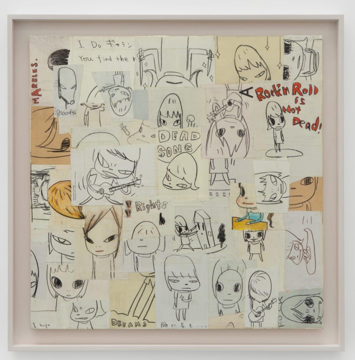 Yoshitomo Nara, Collage of Previously Unreleased Drawing II, 2014