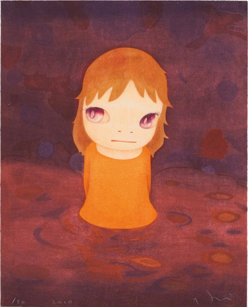 Yoshitomo Nara Abstract Print - After the Acid Rain (Night)