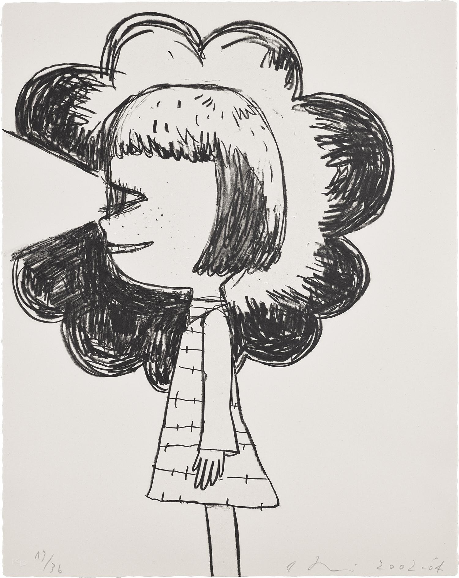 Chica linterna. Edición limitada de 36 ejemplares de Yoshitomo Nara, firmada