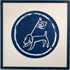 Peace Dog (Blue)