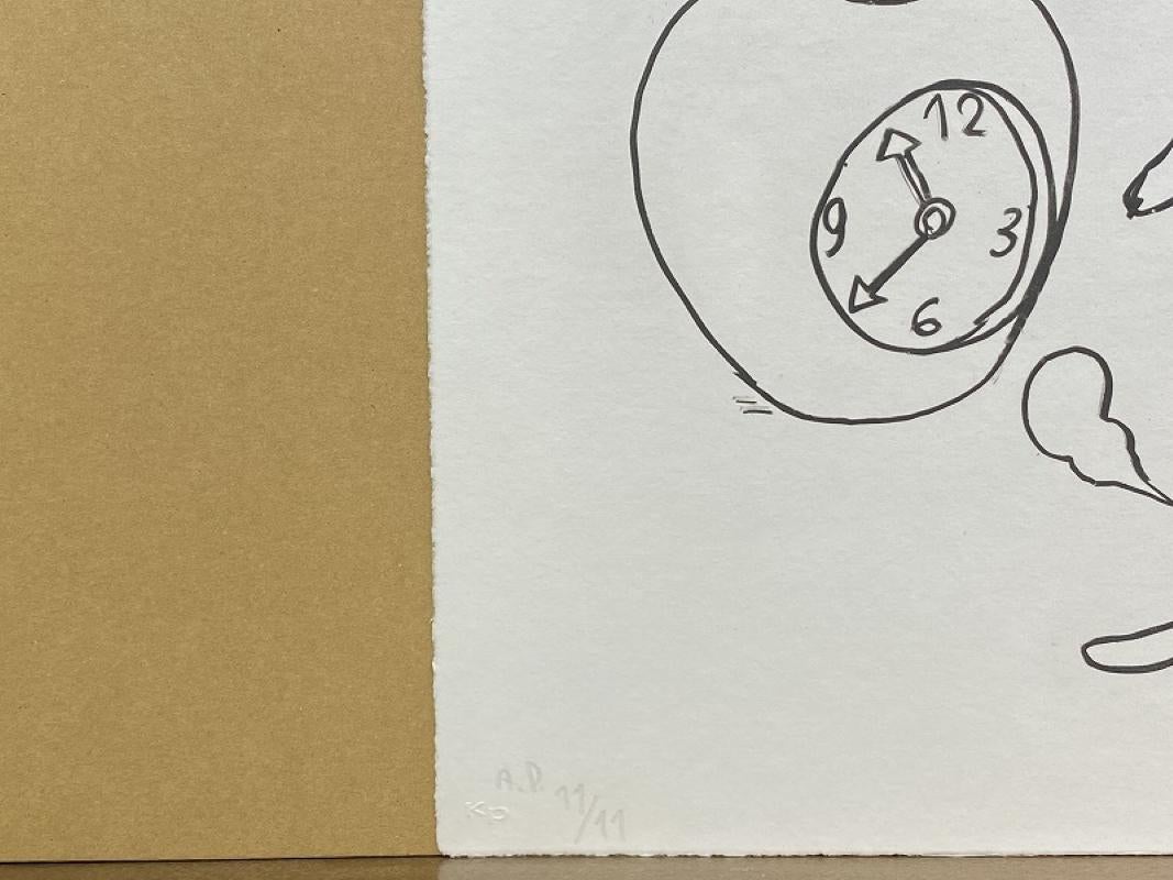 El tiempo pasa. Edición limitada de 52 (1 calcografía en color) firmada por Yoshitomo Nara en venta 5