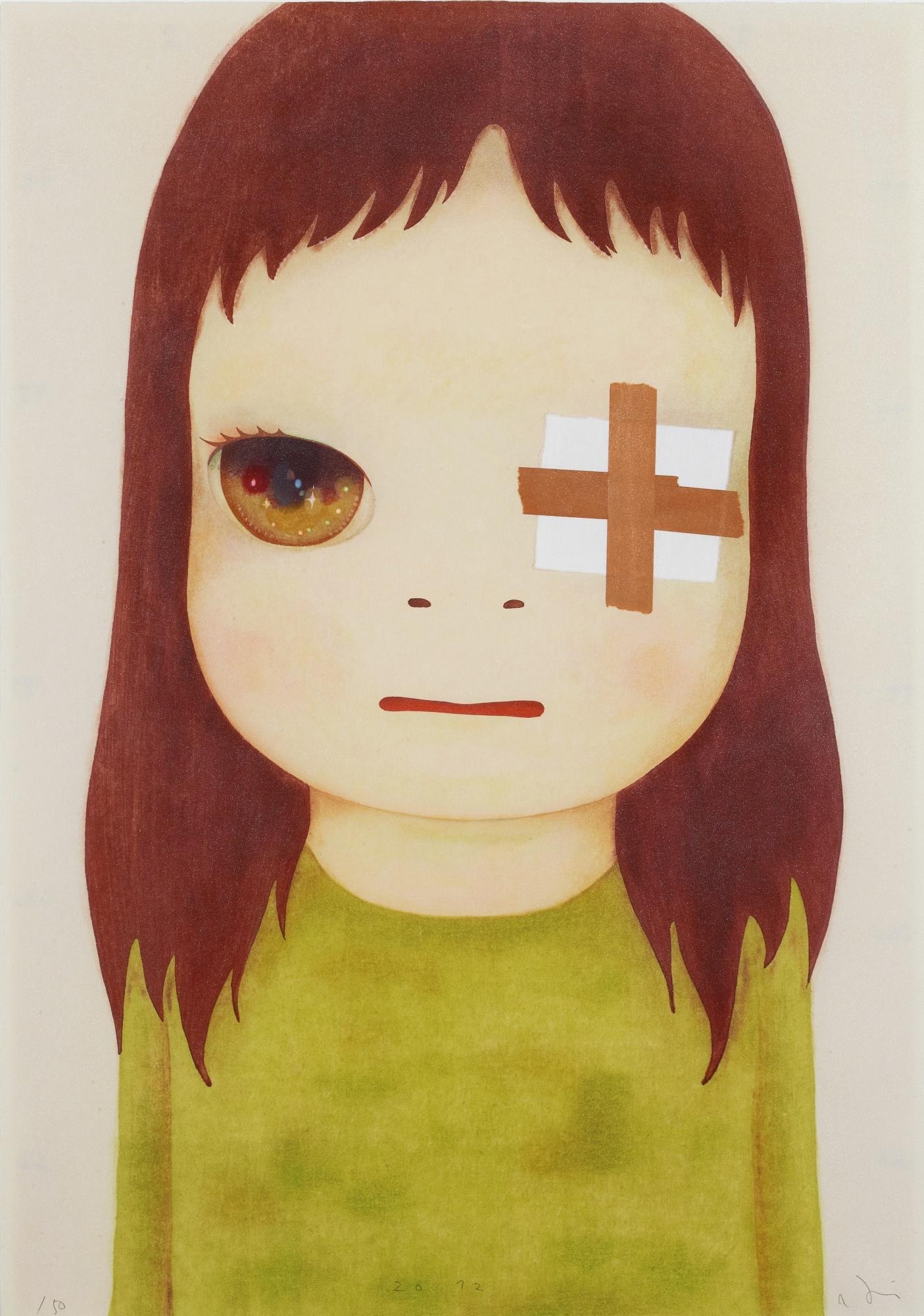 Yoshitomo Nara Figurative Print - Untitled (Eye Patch)