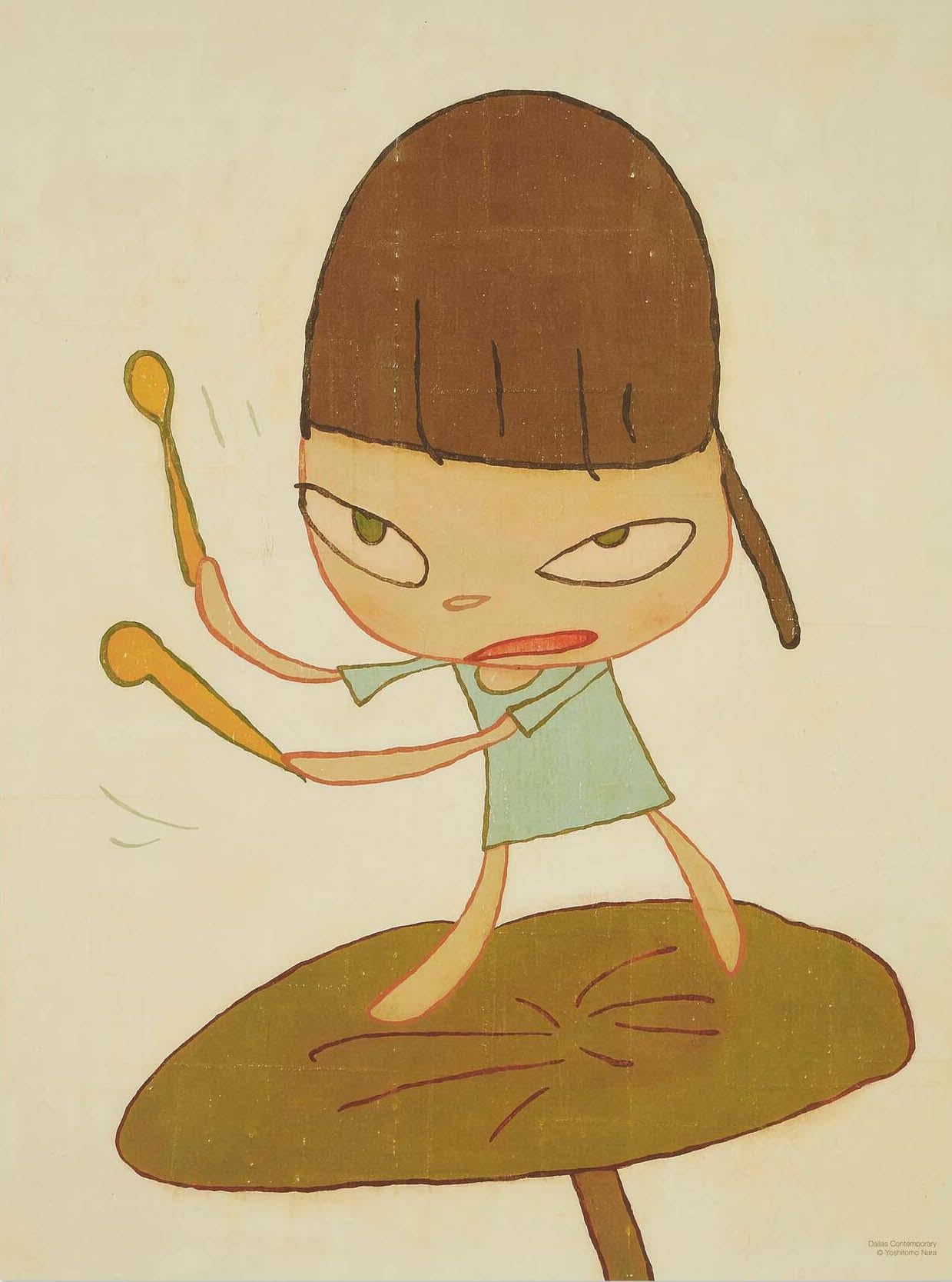Yoshitomo Nara Dallas Contemporary 2021 (set di 3 opere) 3