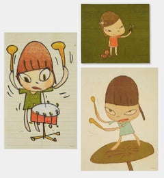 Yoshitomo Nara Dallas Contemporary 2021 (set of 3 works)