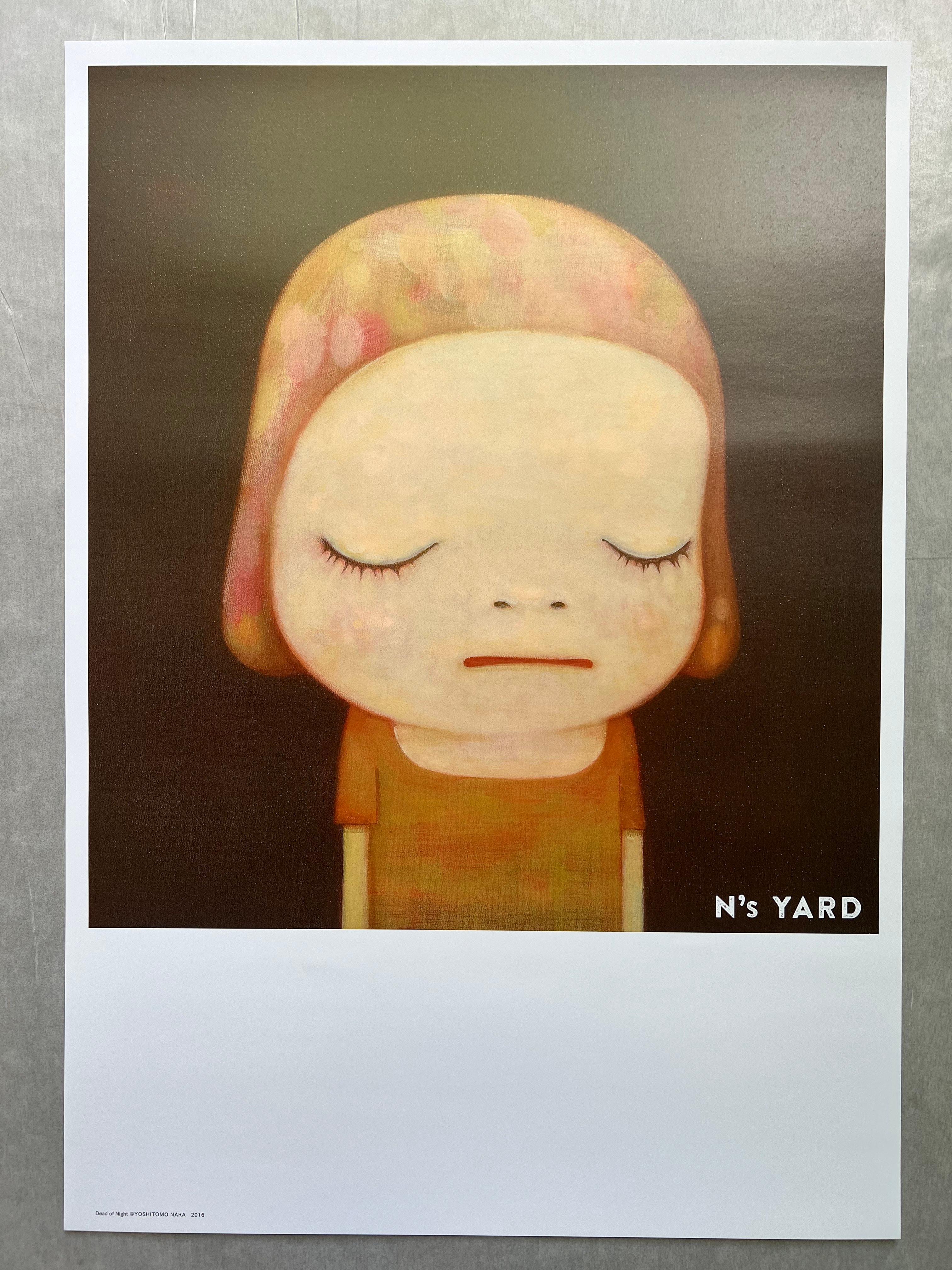 Yoshitomo Nara 
Dead Of Night
Offset lithograph on paper 
Sheet size: 51.5 x 36.4 cm
Stamped with title, artist's name, copyright and year 
published by N's Yard, Japan 

