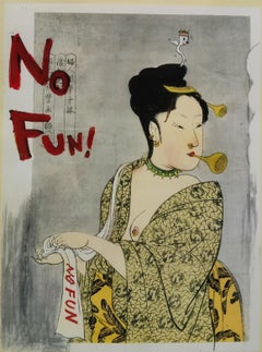 Yoshitomo Nara -- No Fun! from "In the Floating World"