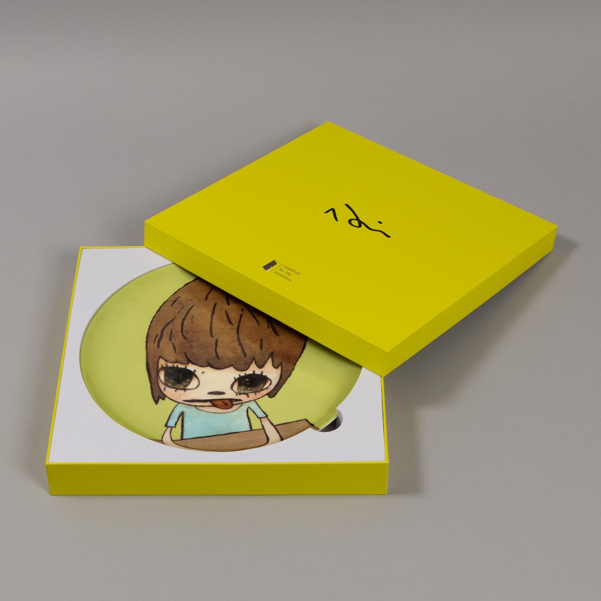 Yoshitomo Nara, Muchacha en la Luna - Placa de edición limitada, Arte japonés 1