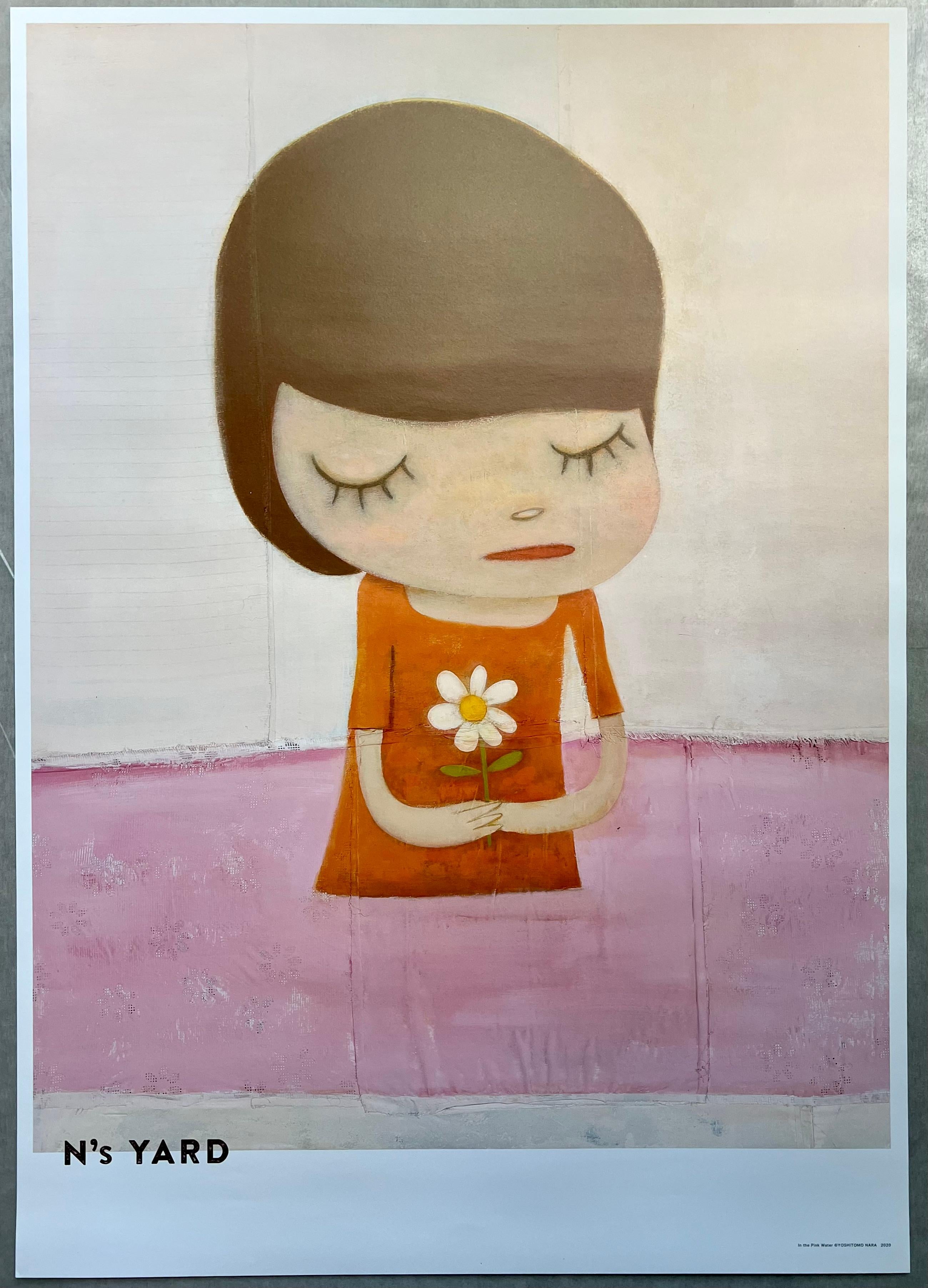 Yoshitomo Nara 
In the Pink Water, 2021 
Offset lithograph on paper 
Sheet size: 72.8 x 51.5 cm
Stamped with title, artist's name, copyright and year 
Unnumbered Sold Out edition
published by N's Yard, Japan 

