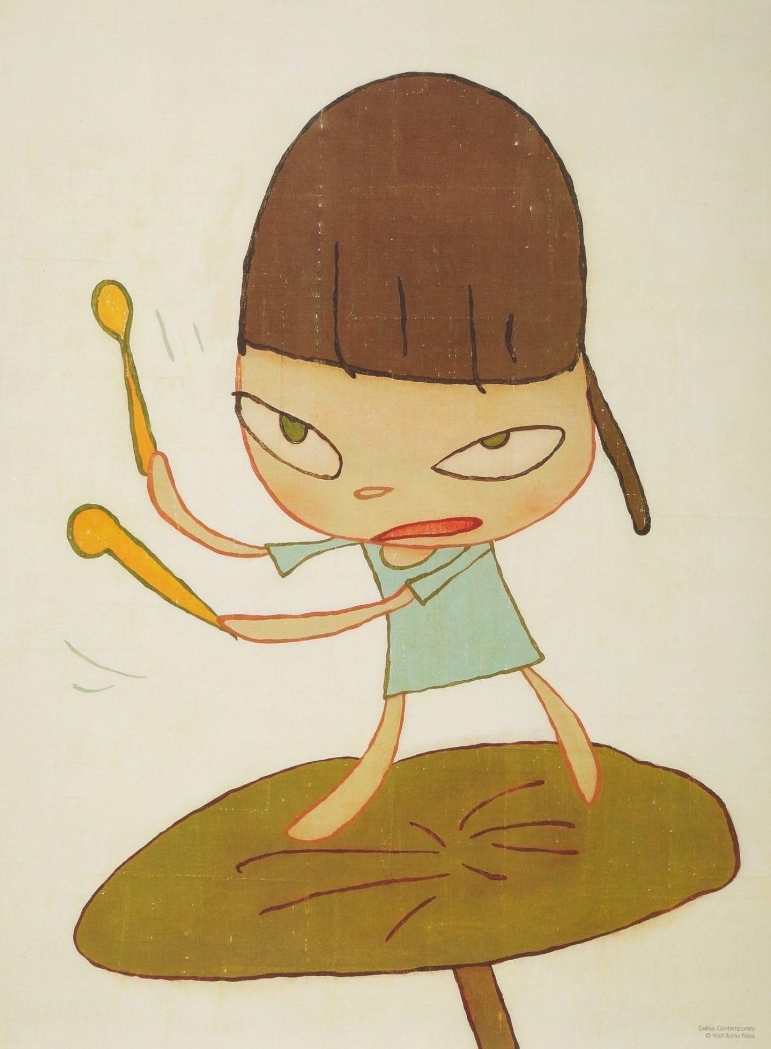 Yoshitomo Nara, Marching On A Butterbur Leaf, 2019

Offset lithograph in colours offset printed on 80 gsm archival quality paper
Edition of 1000

45.72 x 60.96cm (18 x 24 in) 


Yoshitomo Nara is among the most beloved Japanese artists of his