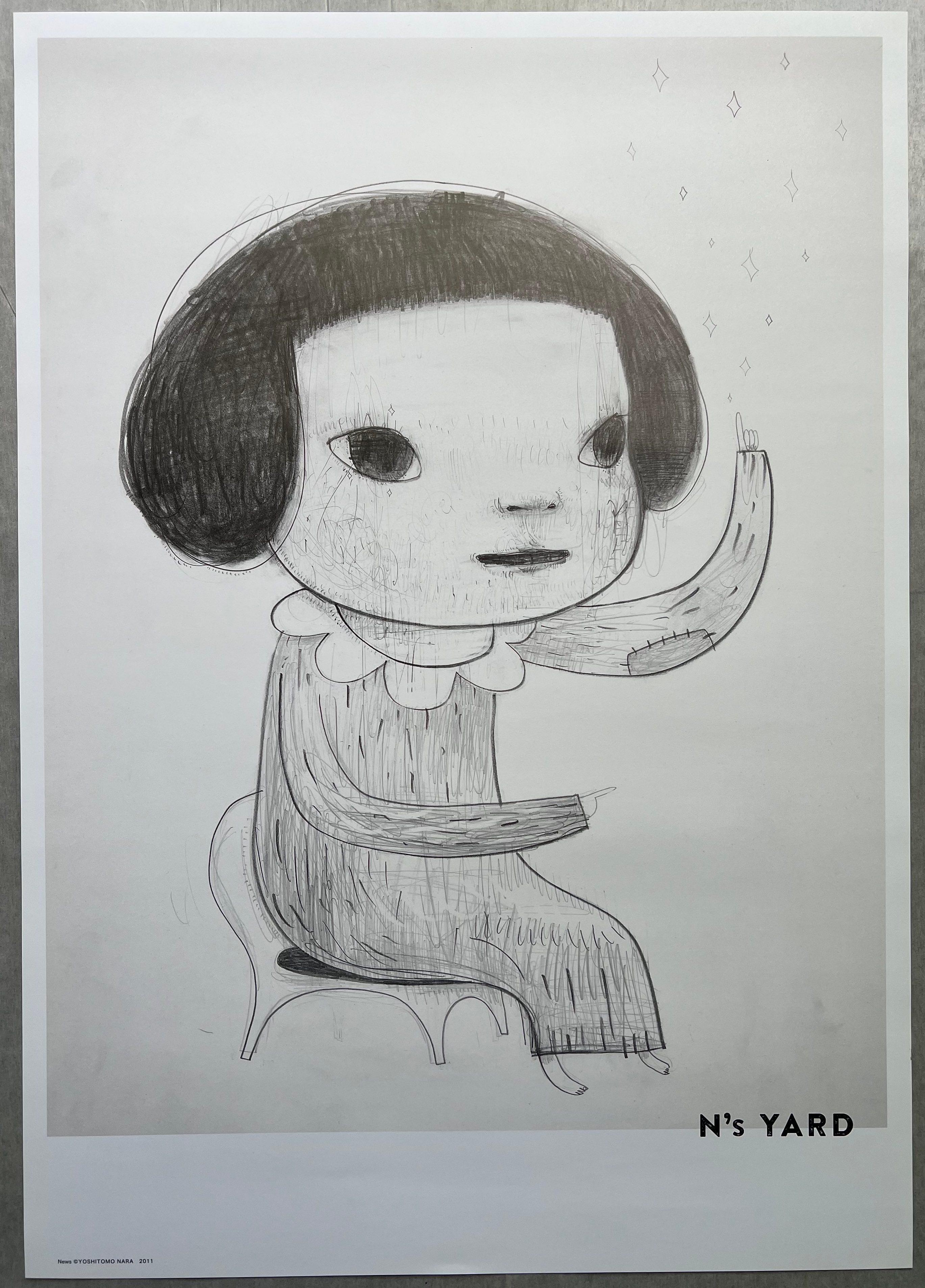 Yoshitomo Nara 
New
Offset lithograph on paper 
Sheet size: 51.5 x 36.4 cm
Stamped with title, artist's name, copyright and year 
published by N's Yard, Japan 

