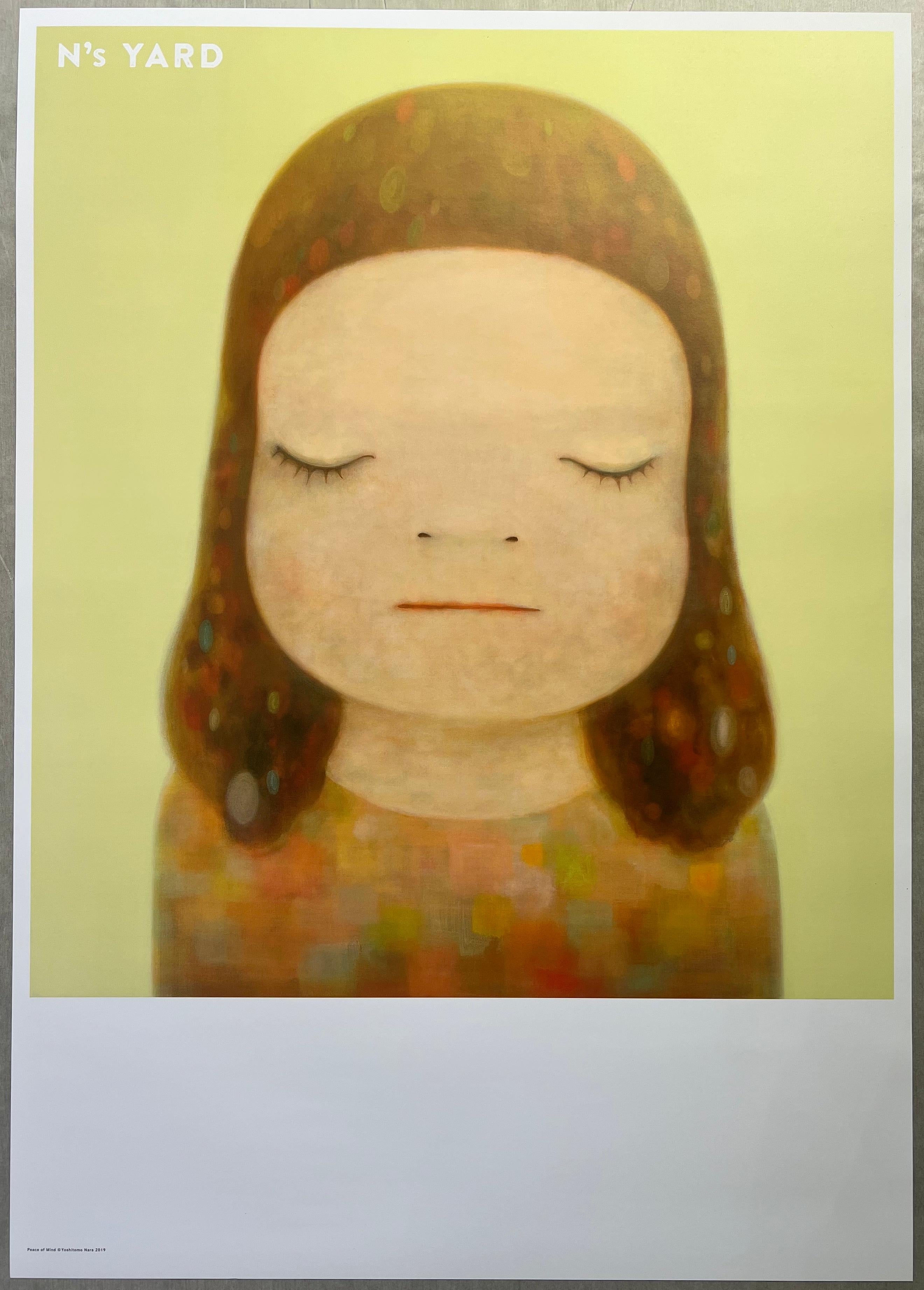 Yoshitomo Nara 
Piece of mind
Offset lithograph on paper 
Sheet size: 72.8 x 51.5 cm
Stamped with title, artist's name, copyright and year 
published by N's Yard, Japan 

