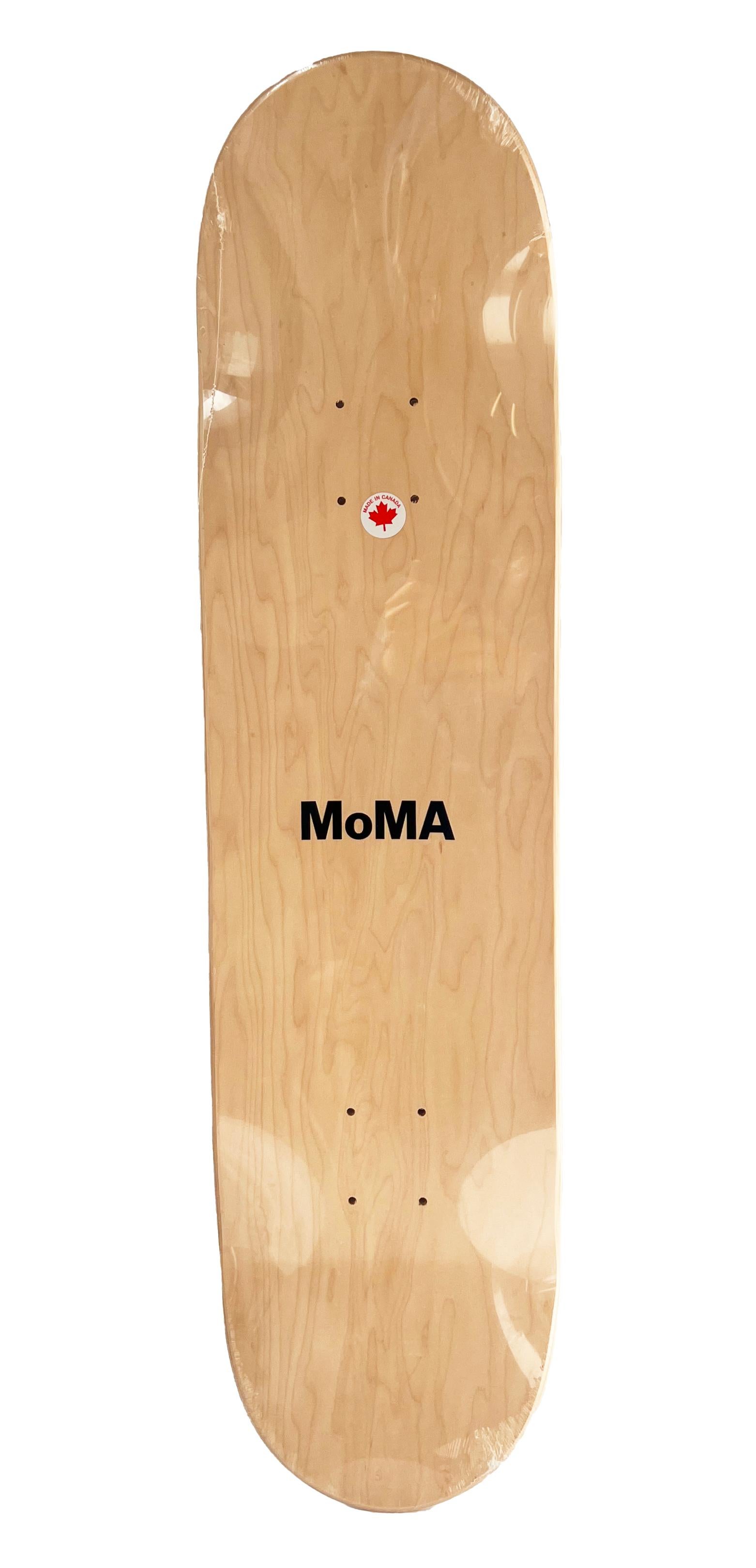 Yoshitomo Nara Skateboard Deck:
This Yoshitomo Nara skateboard deck was created in c. 2017 under the supervision of Nara featuring his 'Welcome Girl'. Makes for standout Nara wall art that hangs with ease. Published by MoMa New York. The work is