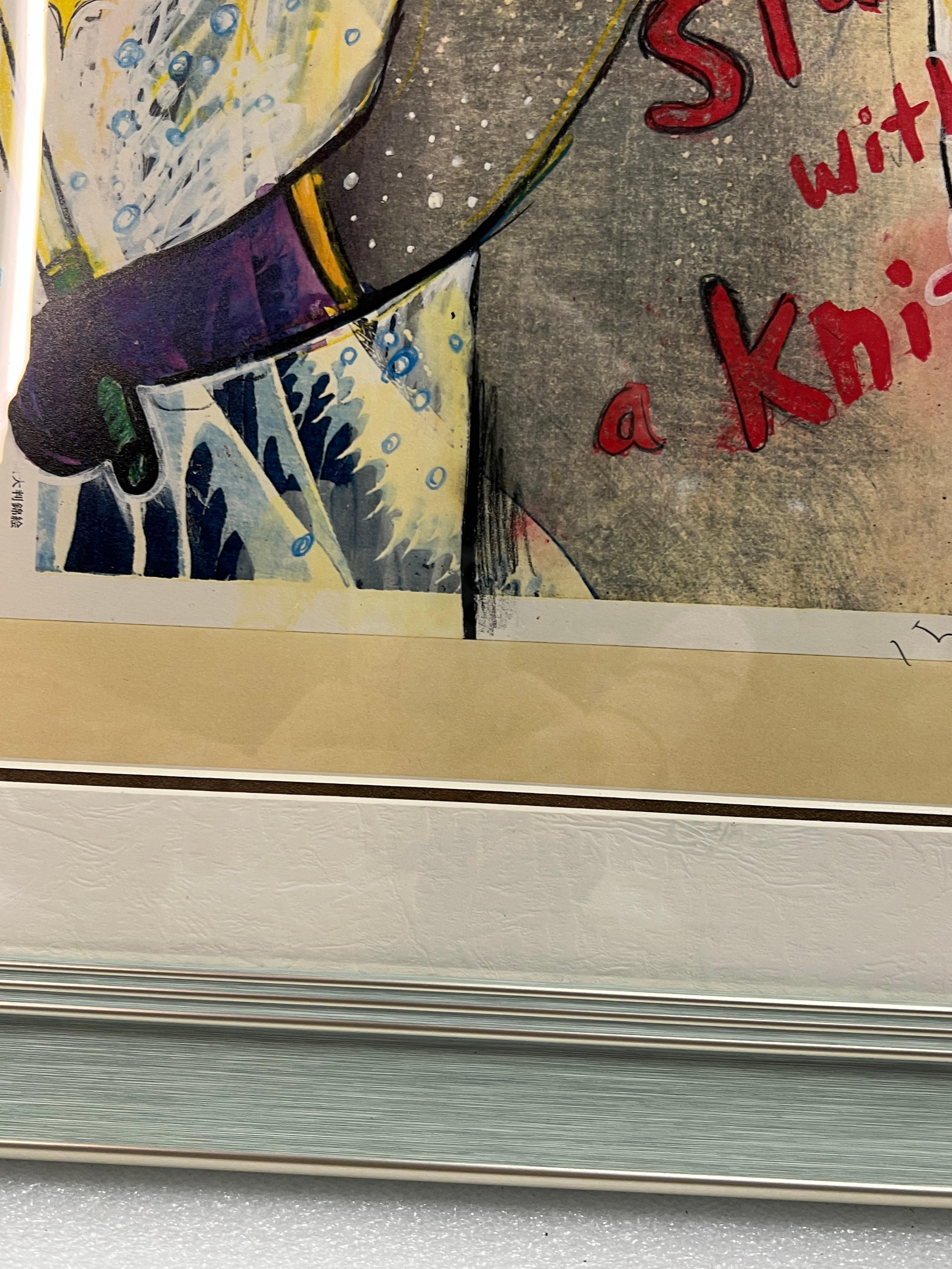 Yoshitomo Nara -Slash with a Knife (from the series In the Floating World), 1999 For Sale 13