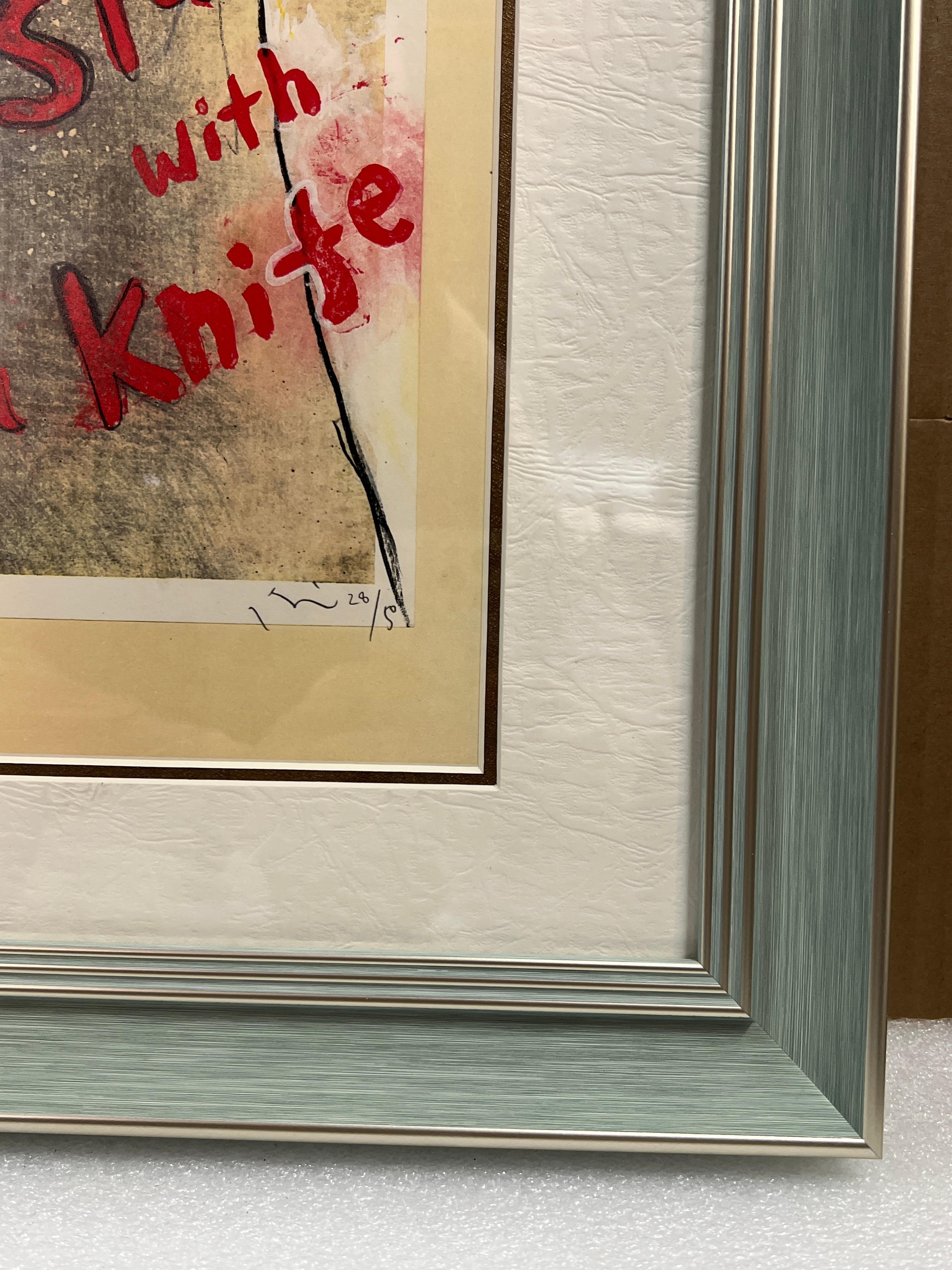 Yoshitomo Nara -Slash with a Knife (from the series In the Floating World), 1999 For Sale 14