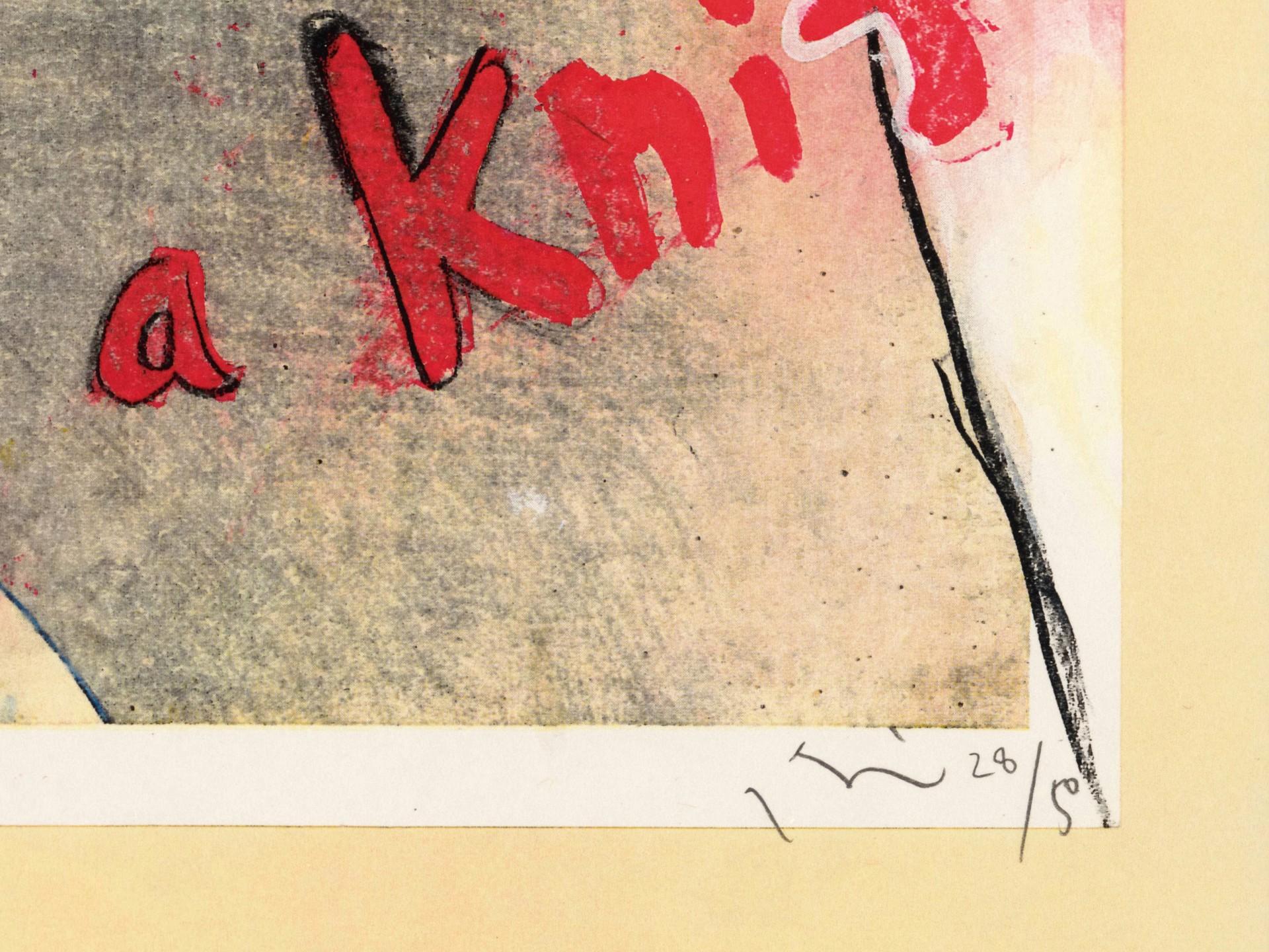 Yoshitomo Nara -Slash with a Knife (from the series In the Floating World), 1999 For Sale 2