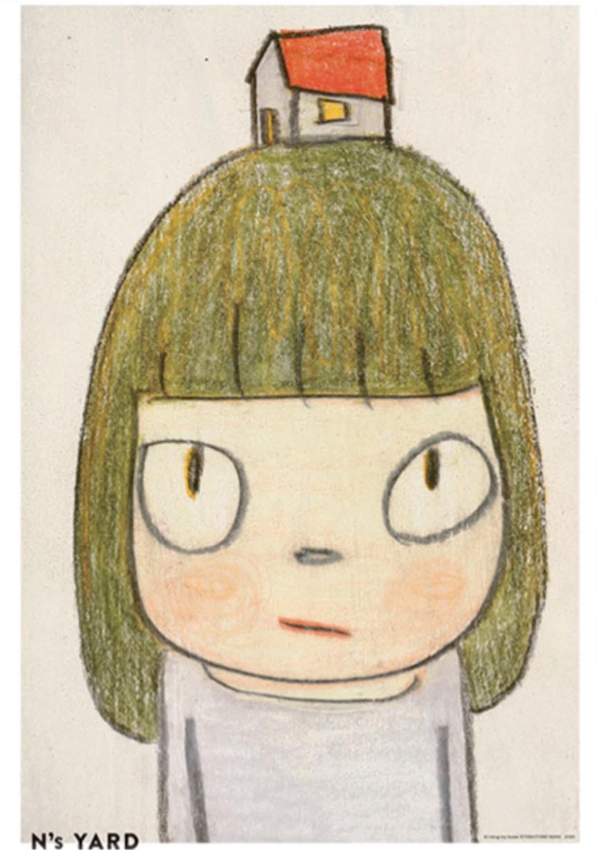 Yoshitomo Nara
Thinking My Home, 2021
Print on paper
20 3/10 × 14 3/10 in  51.5 × 36.4 cm
