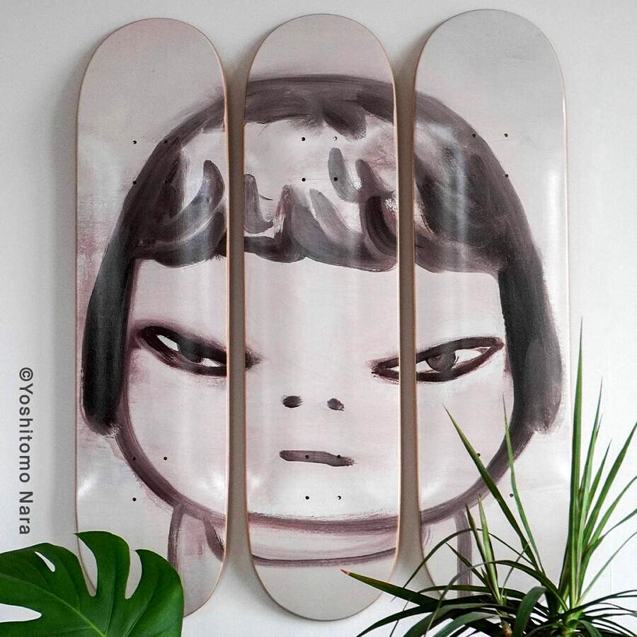 yoshitomo nara skateboard deck