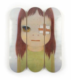 Girl with Eye Patch "Untitled" 3 Deck Triptych Set 