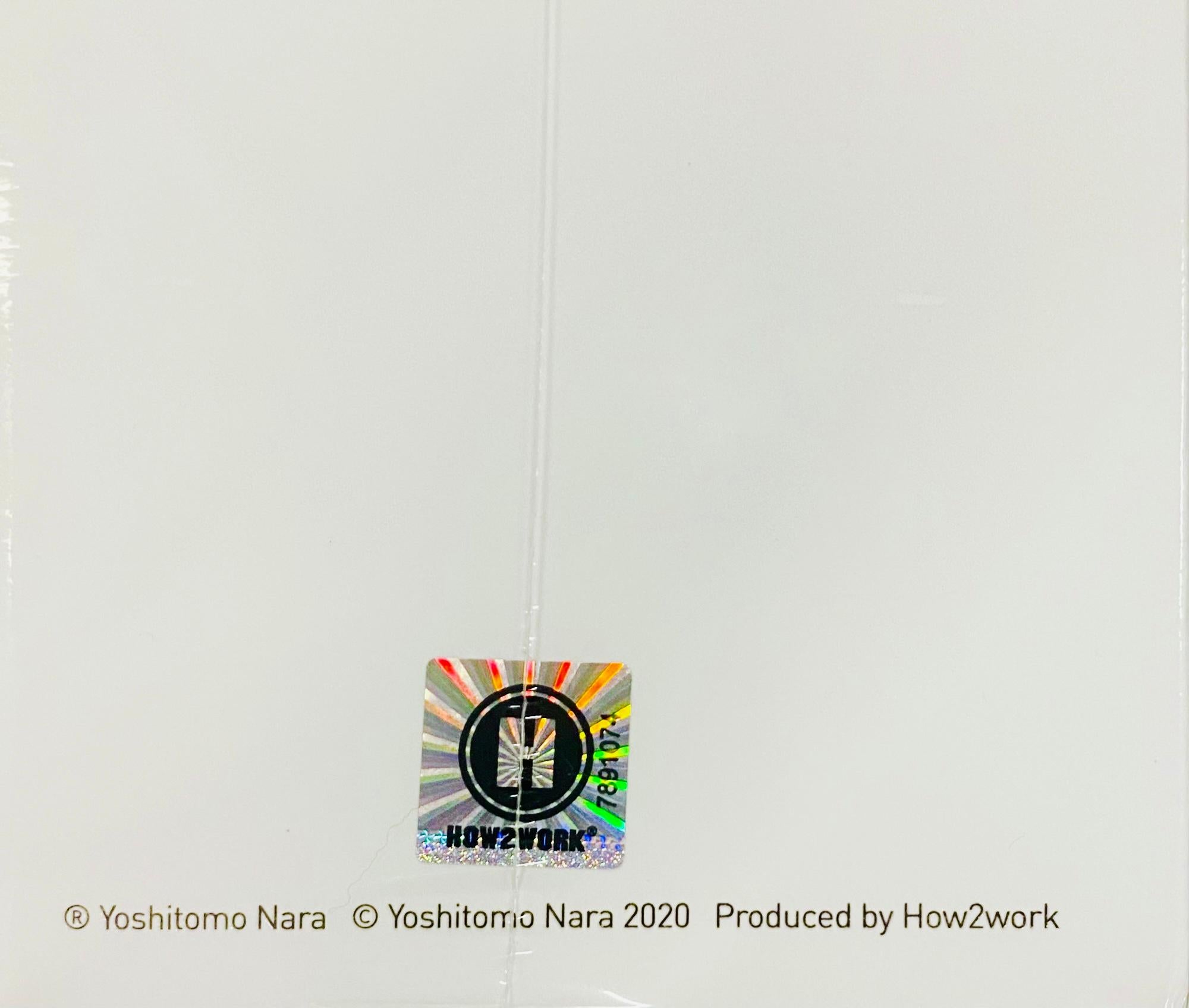 Yoshitomo Nara 123 Drummer Girls:
Complete Set of 3 Yoshitomo Nara designed art toys inspired by Nara's Drum girl motif. The set is new and sealed in 3 individual original factory boxes.

Medium: Complete Set of 3 vinyl figures. Year: 2020.