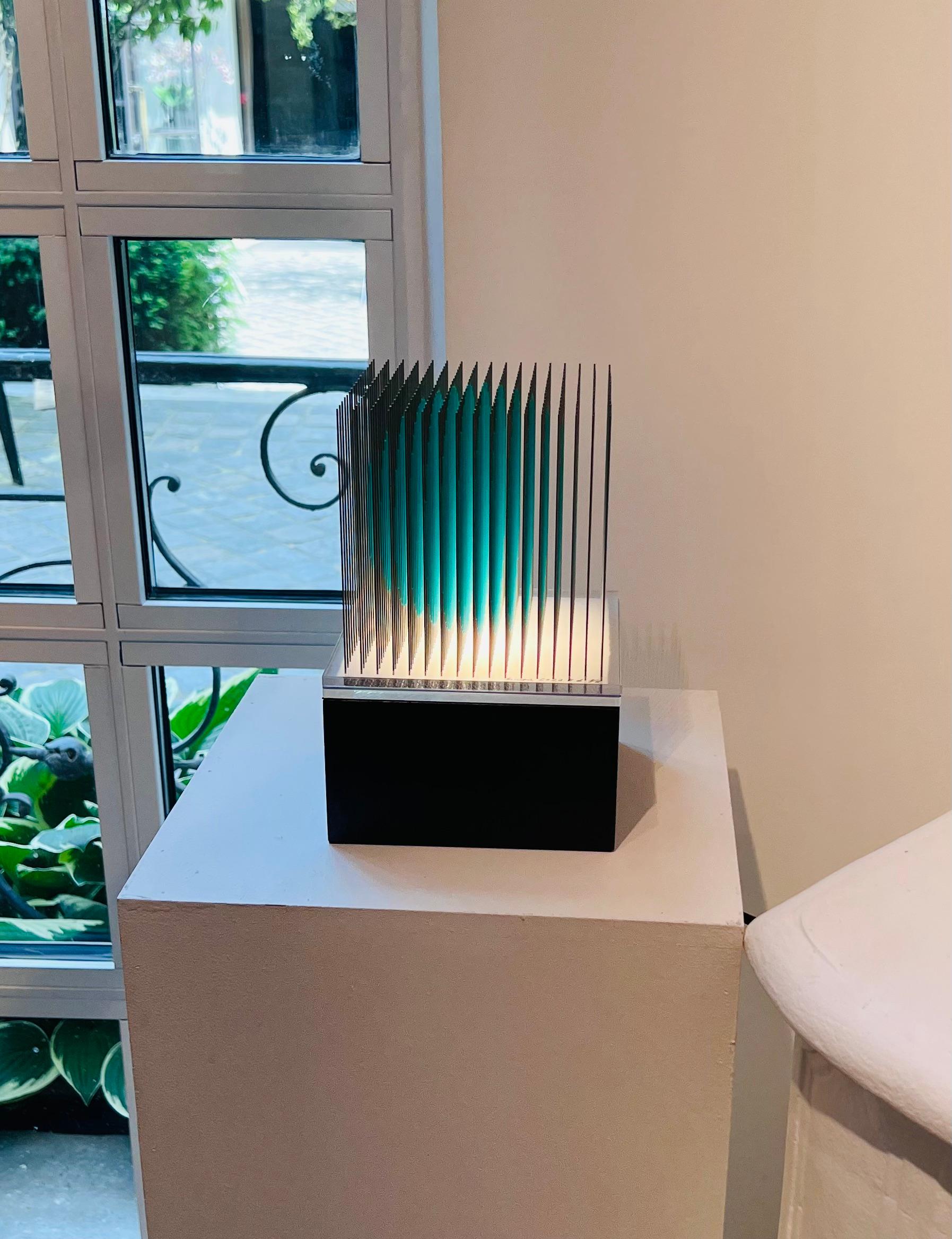 Sfera di luce verde - Sculpture di YOSHIYUKI MIURA