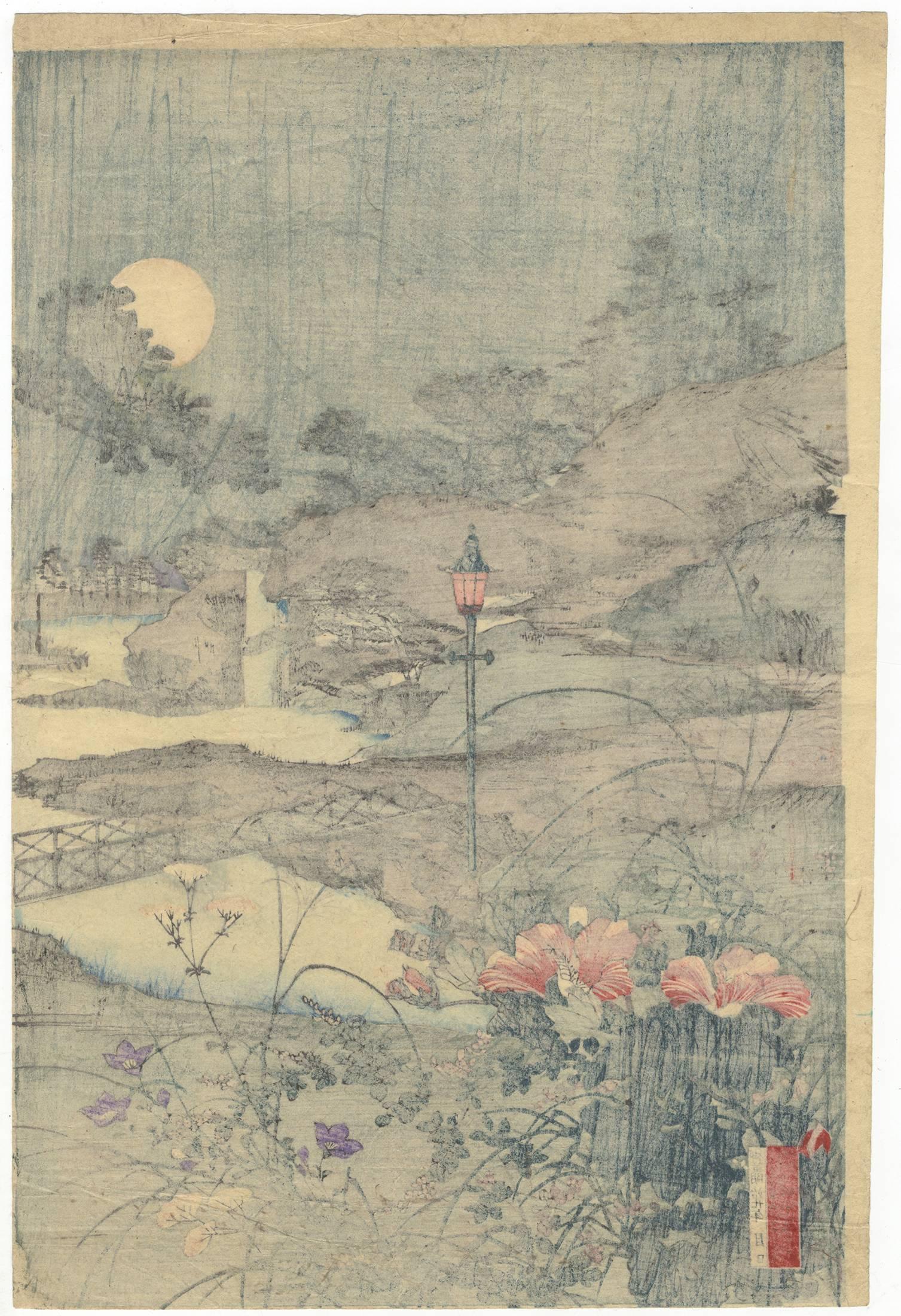 Chikanobu Yoshu, Meiji Emperor, Japanese Woodblock Print, Ukiyo-e, Beauty 2