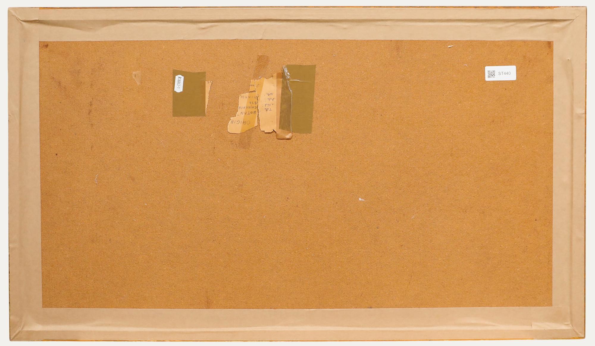 Yoshu Chikanobu (1838-1912) - Gravure sur bois japonaise, triptyque Parmi les fleurs - Beige Figurative Print par CHIKANOBU, Yoshu