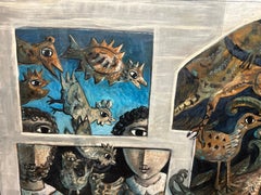 Noah’s Ark, 1967 beautiful painting by Yosl Bergner