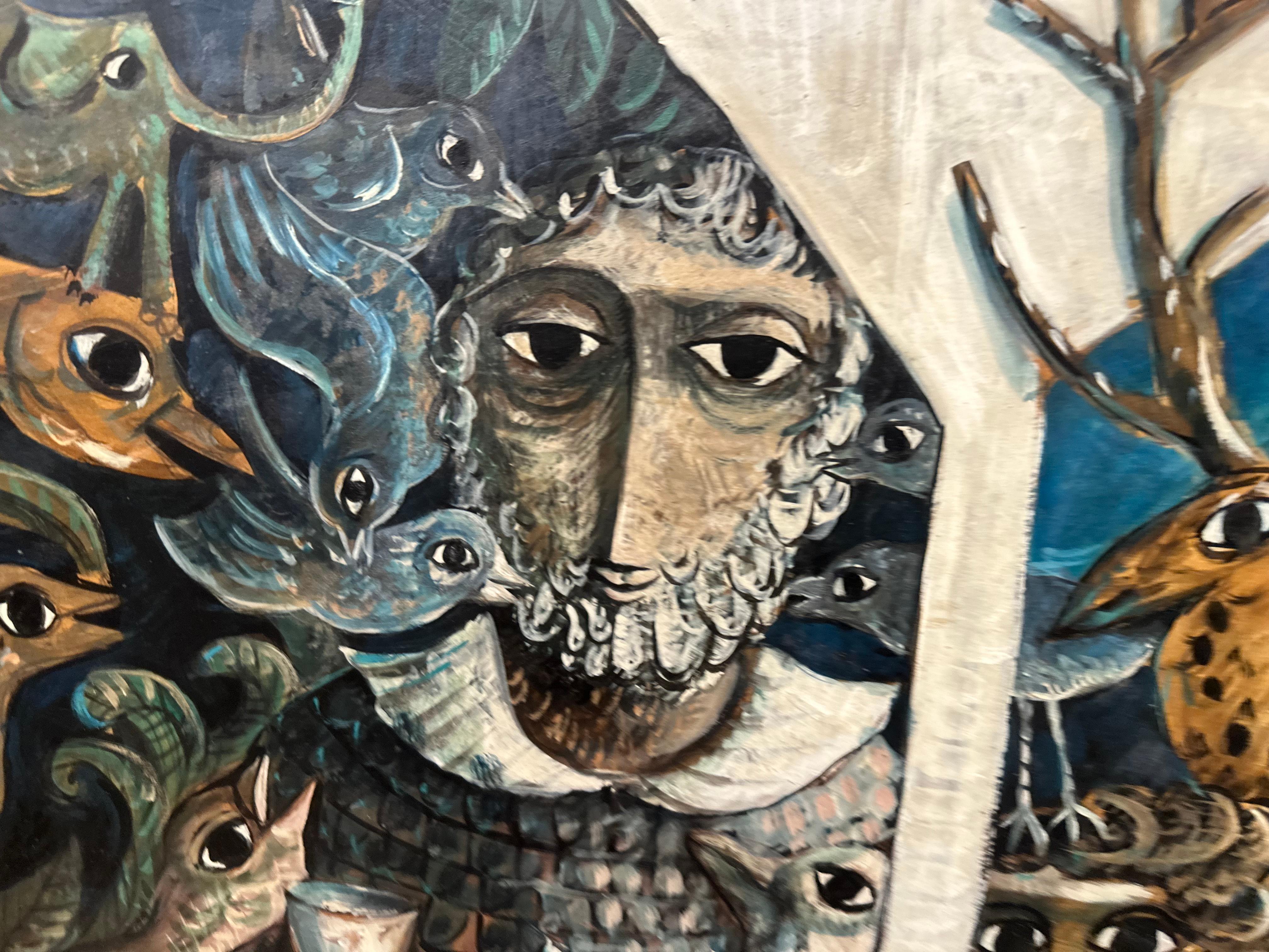 L'Arca di Noè, 1967 bellissimo dipinto di Yosl Bergner in vendita 4