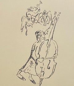 Israeli Expressionist Yosl Bergner Modernist Lithograph