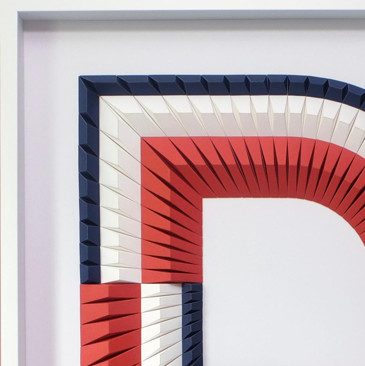 Arch B - Geometric abstract wall sculpture - Sculpture by Yossi Ben Abu