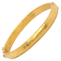 Yossi Harari 24 Karat Yellow Gold Bangle Bracelet For Sale at 1stDibs