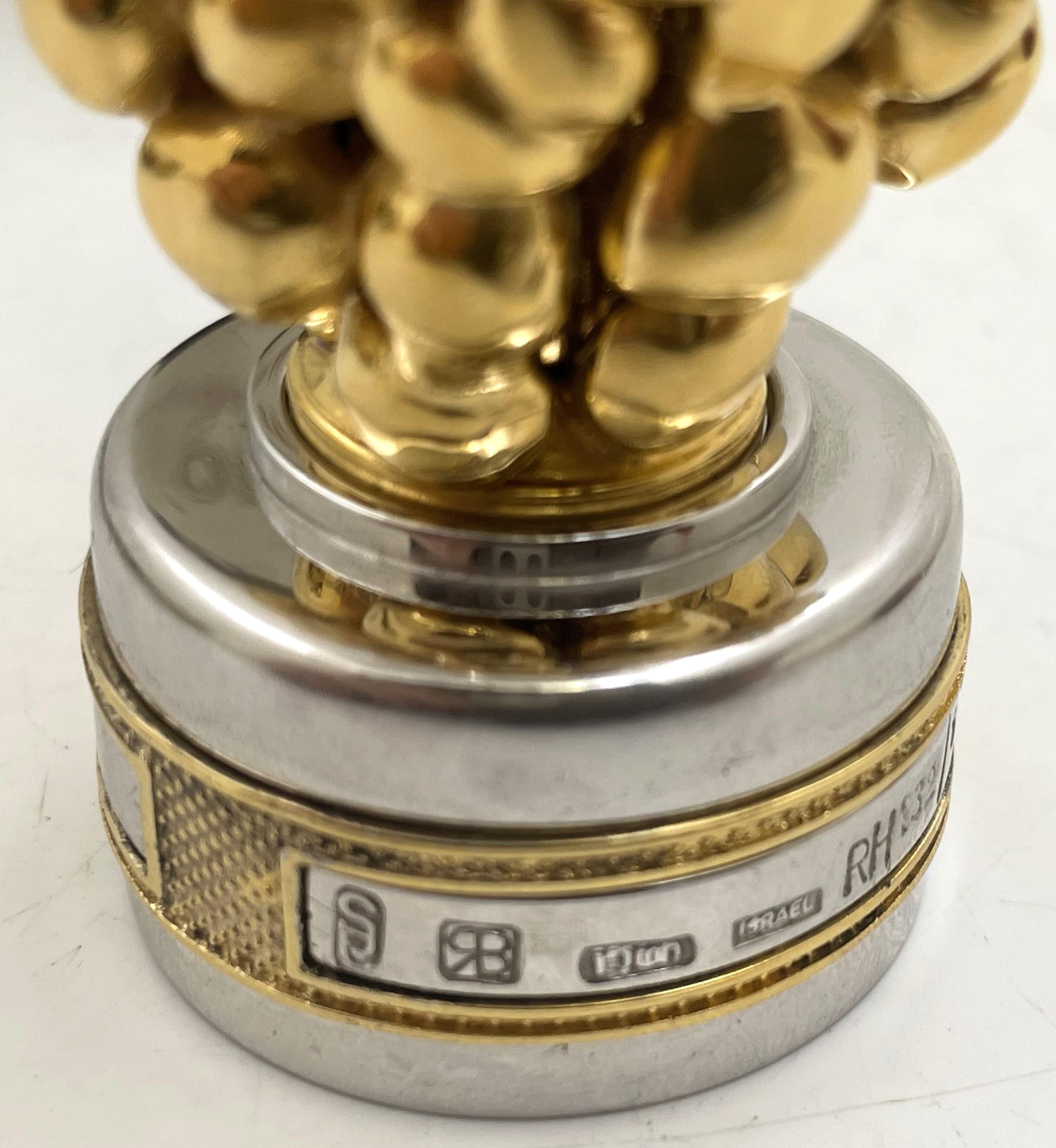 Yossi Swed Masters Workshop Israeli Judaica Wine Bottle Cork Stopper Limited Ed. For Sale 1