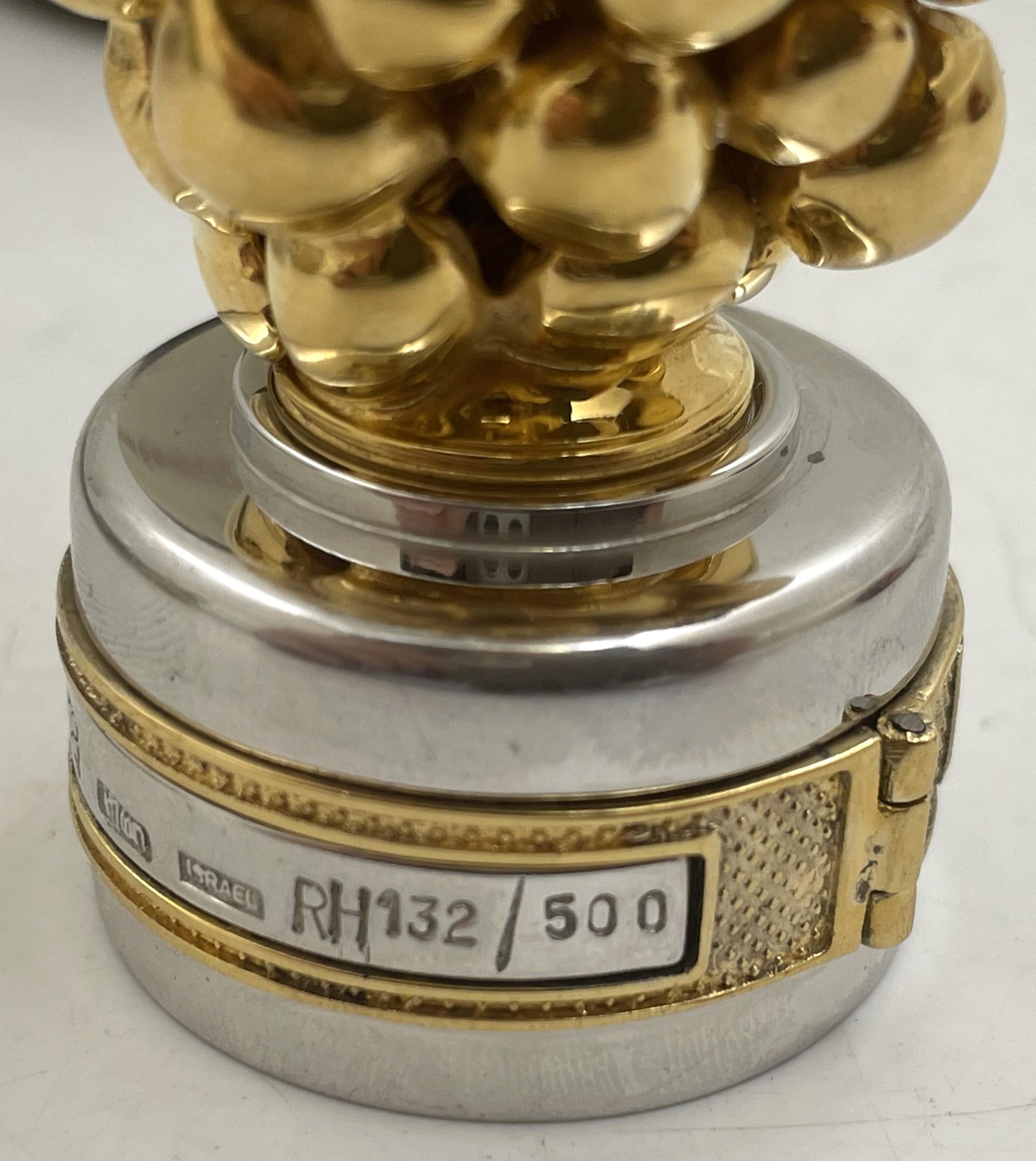 Yossi Swed Masters Workshop Israeli Judaica Wine Bottle Cork Stopper Limited Ed. For Sale 2