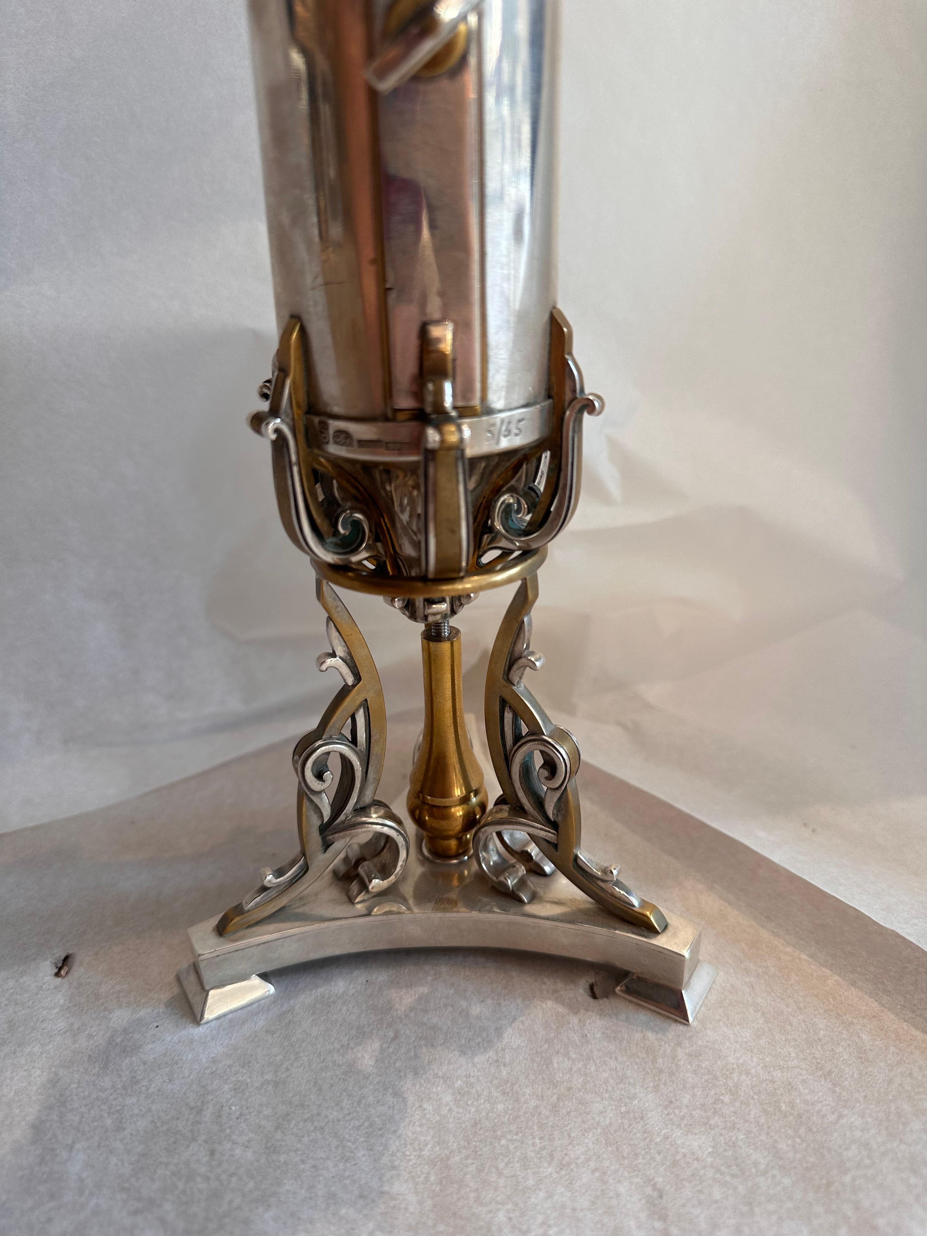 Belle Esther Megillah spectaculaire Judaica en or doré et argent sterling  pièce en vente 3