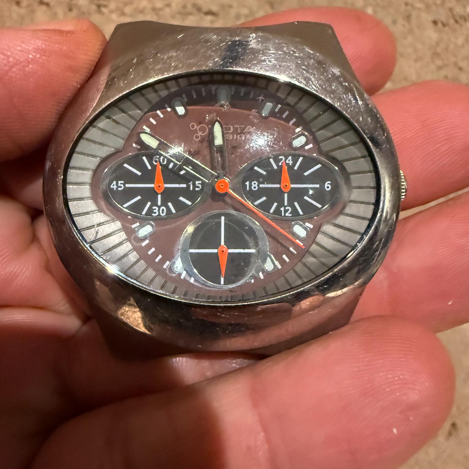 Mid-20th Century Yota Wrist Watch Vintage Made in Japan Atomic Space Age Modern For Sale