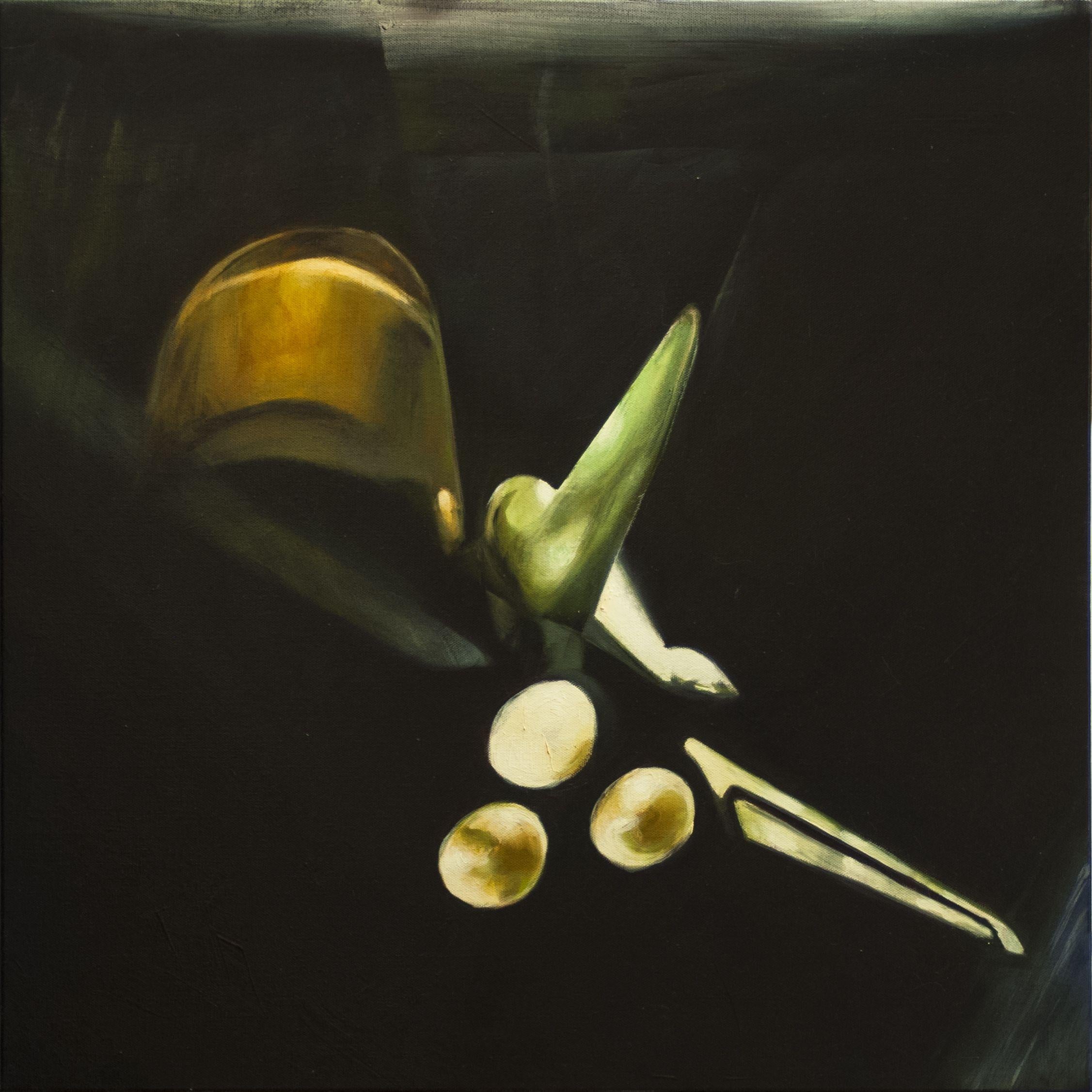 Quemar, Pintura, Óleo sobre lienzo - Painting de Yotam Zohar