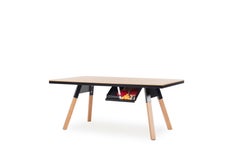 You & Me Wooden Top 180 Indoor Ping Pong Table in Oak and Black by RS Barcelona