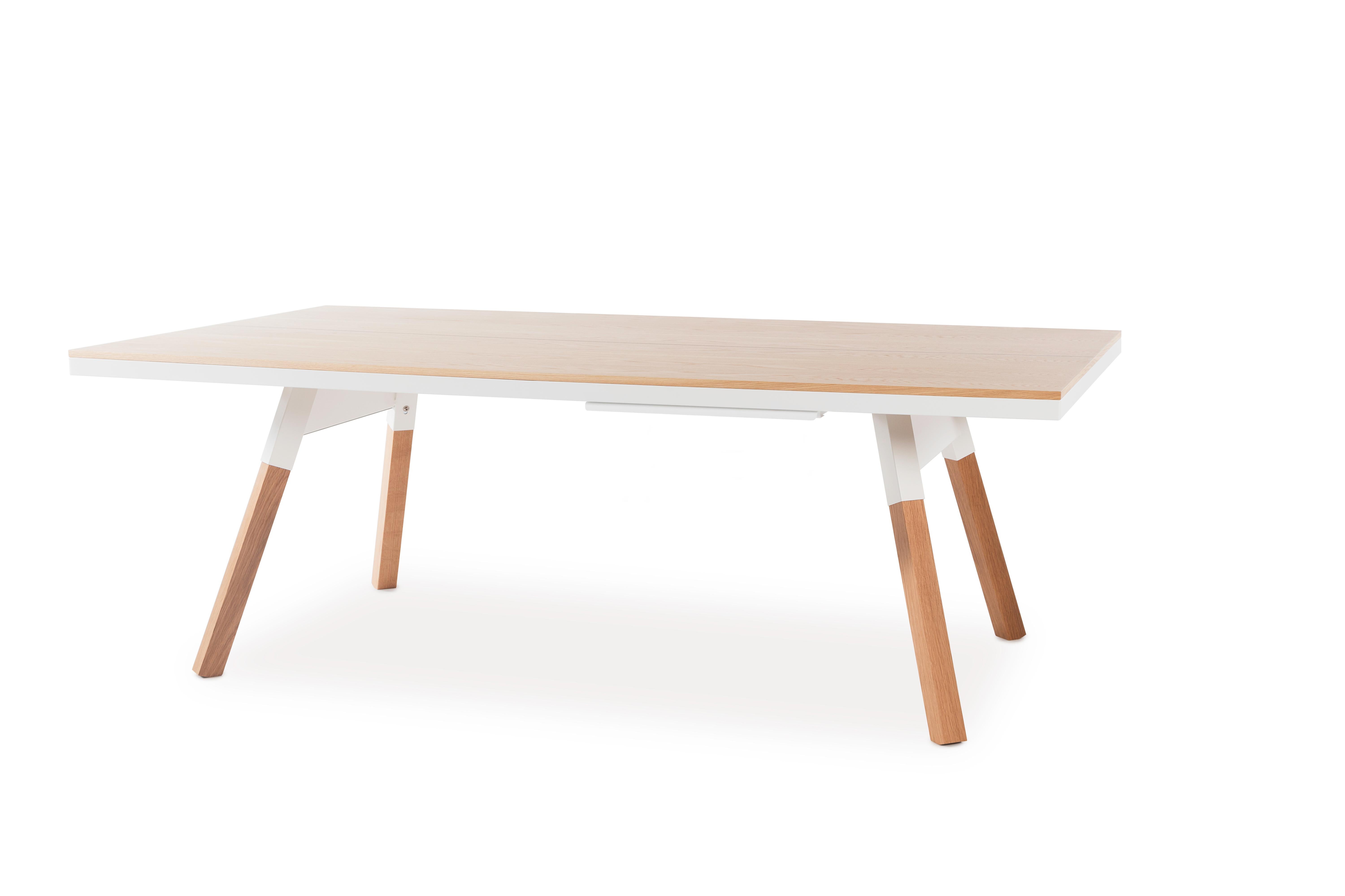 Mesa de ping-pong de interior You and Me de RS Barcelona en madera de roble y negro en venta 6