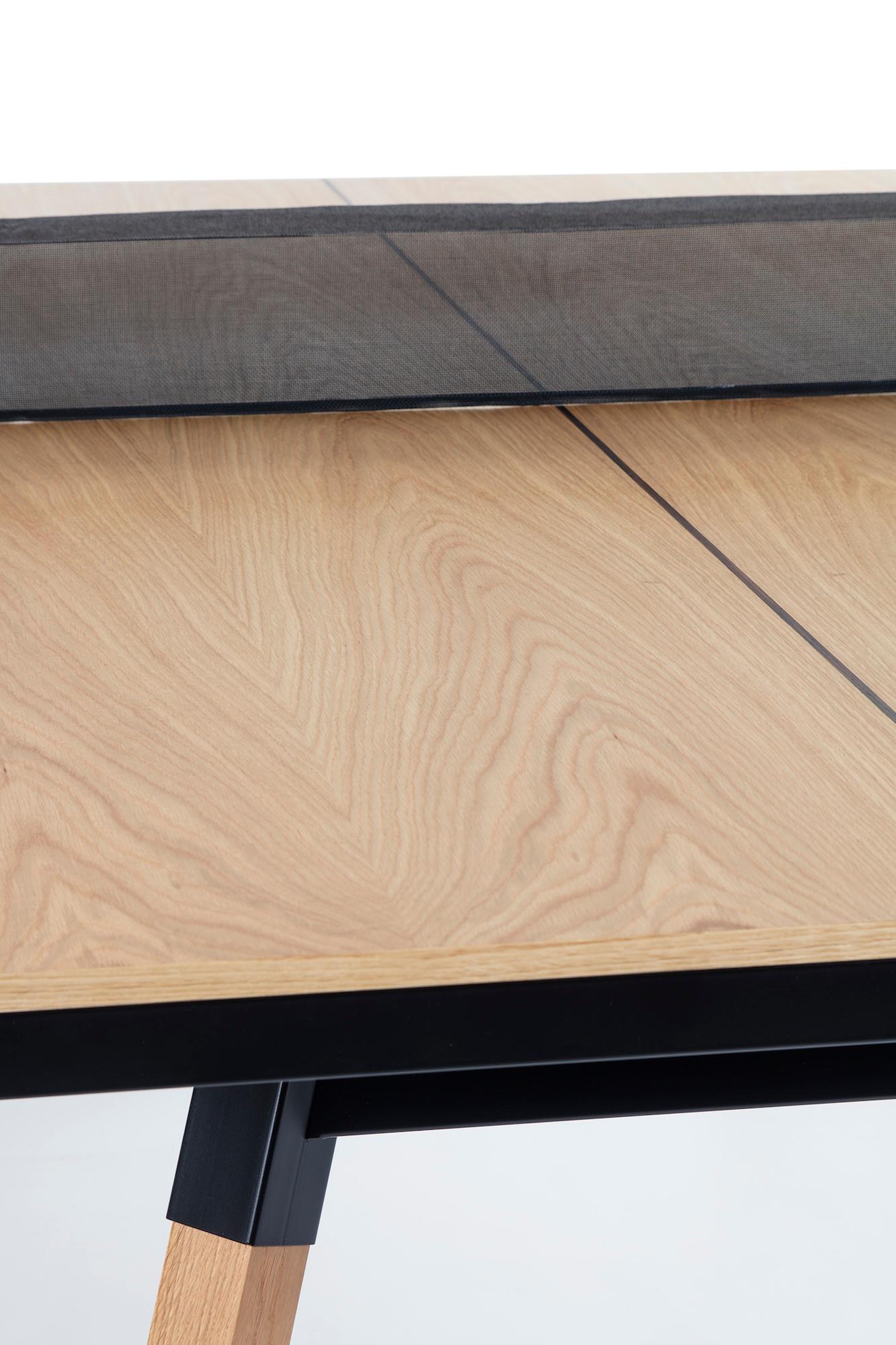 Mesa de ping-pong de interior You and Me de RS Barcelona en madera de roble y negro Español en venta