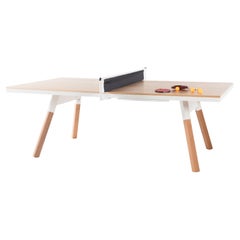 Tavolo da ping pong per interni You and Me di RS Barcelona in Oak Wood e bianco