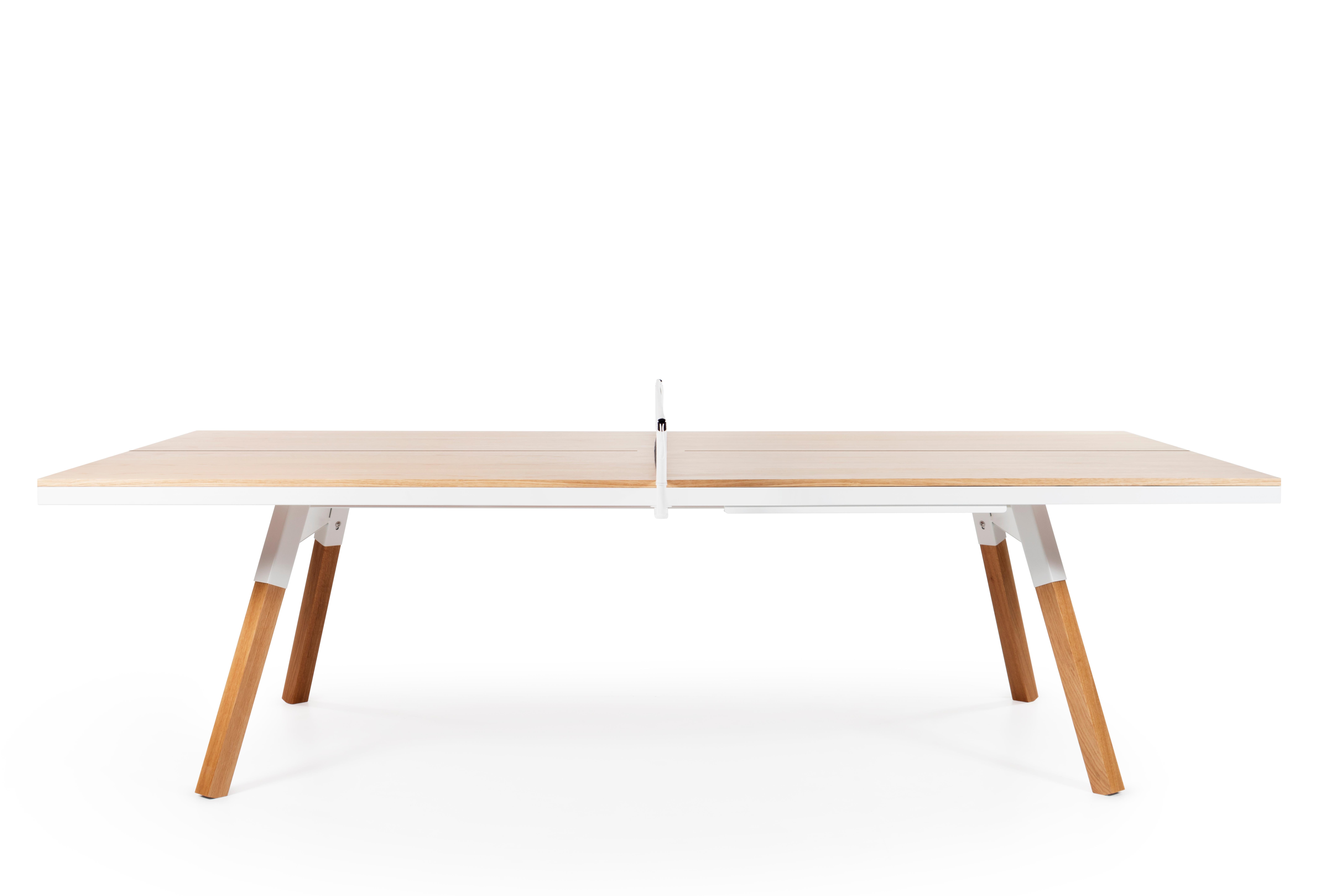 You and Me Indoor Ping Pong Table by RS Barcelona in Walnut Wood & Black For Sale 8