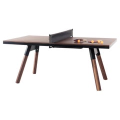 You and Me Indoor Ping Pong-Tisch von RS Barcelona aus Nussbaumholz und Schwarz